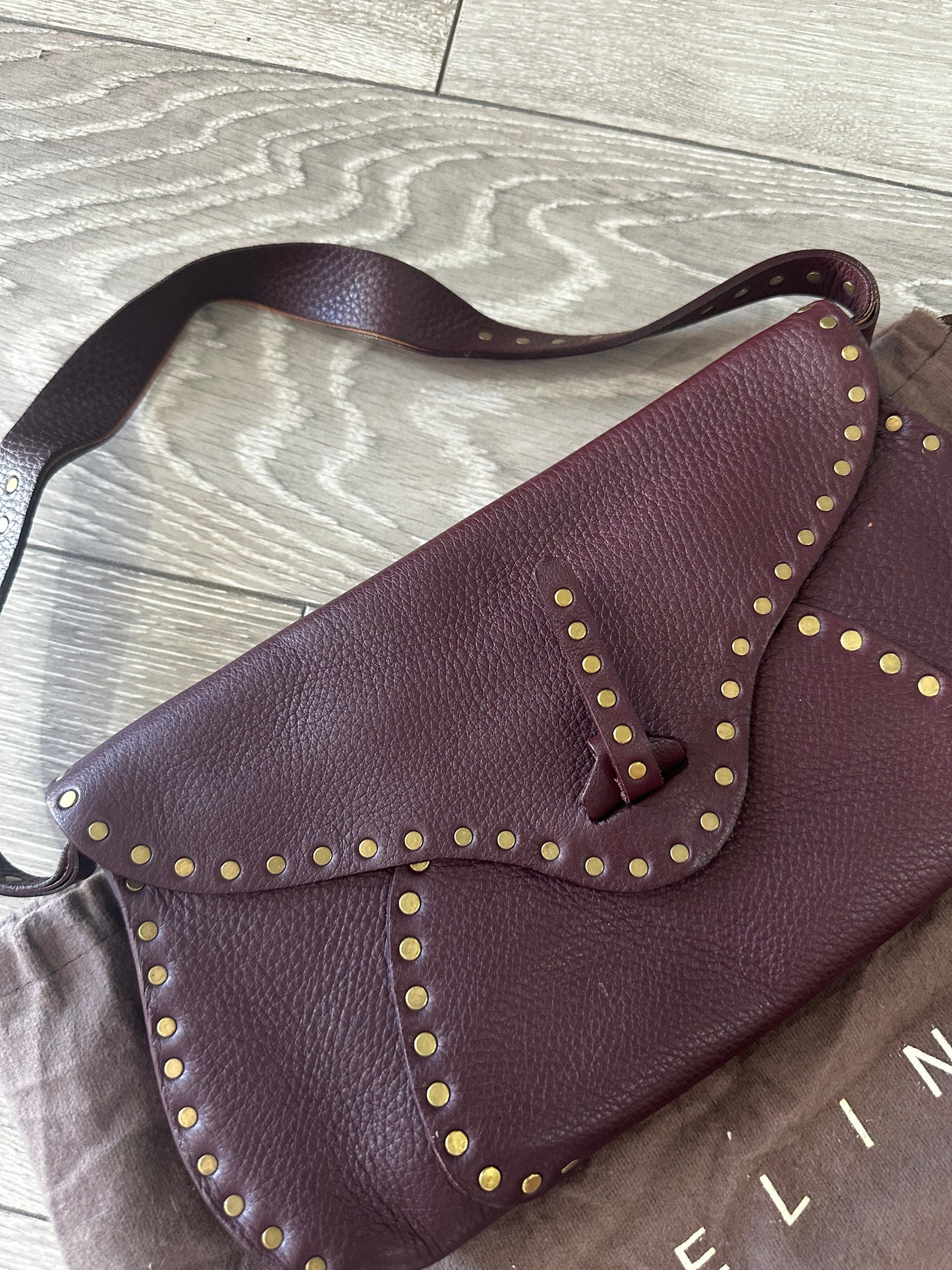 Brown Studded Celine Handbag