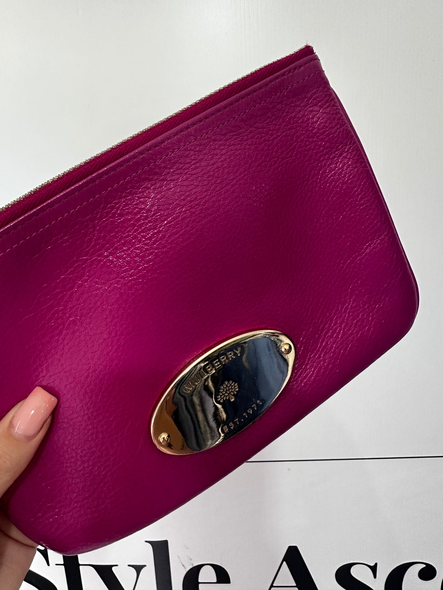 Hot Fuchsia Mulberry Clutch