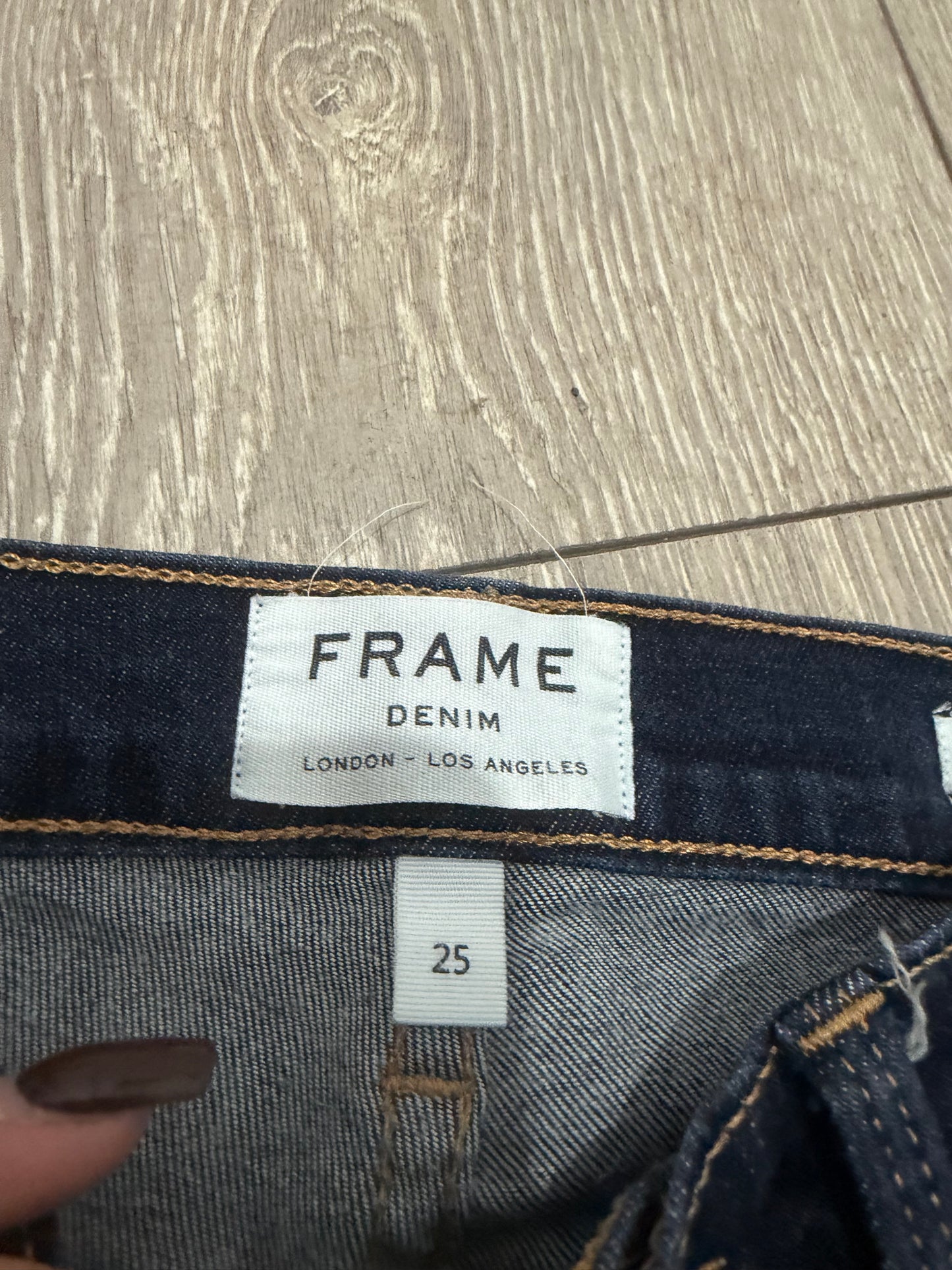 Indigo Frame Jeans Le High Straight, W25