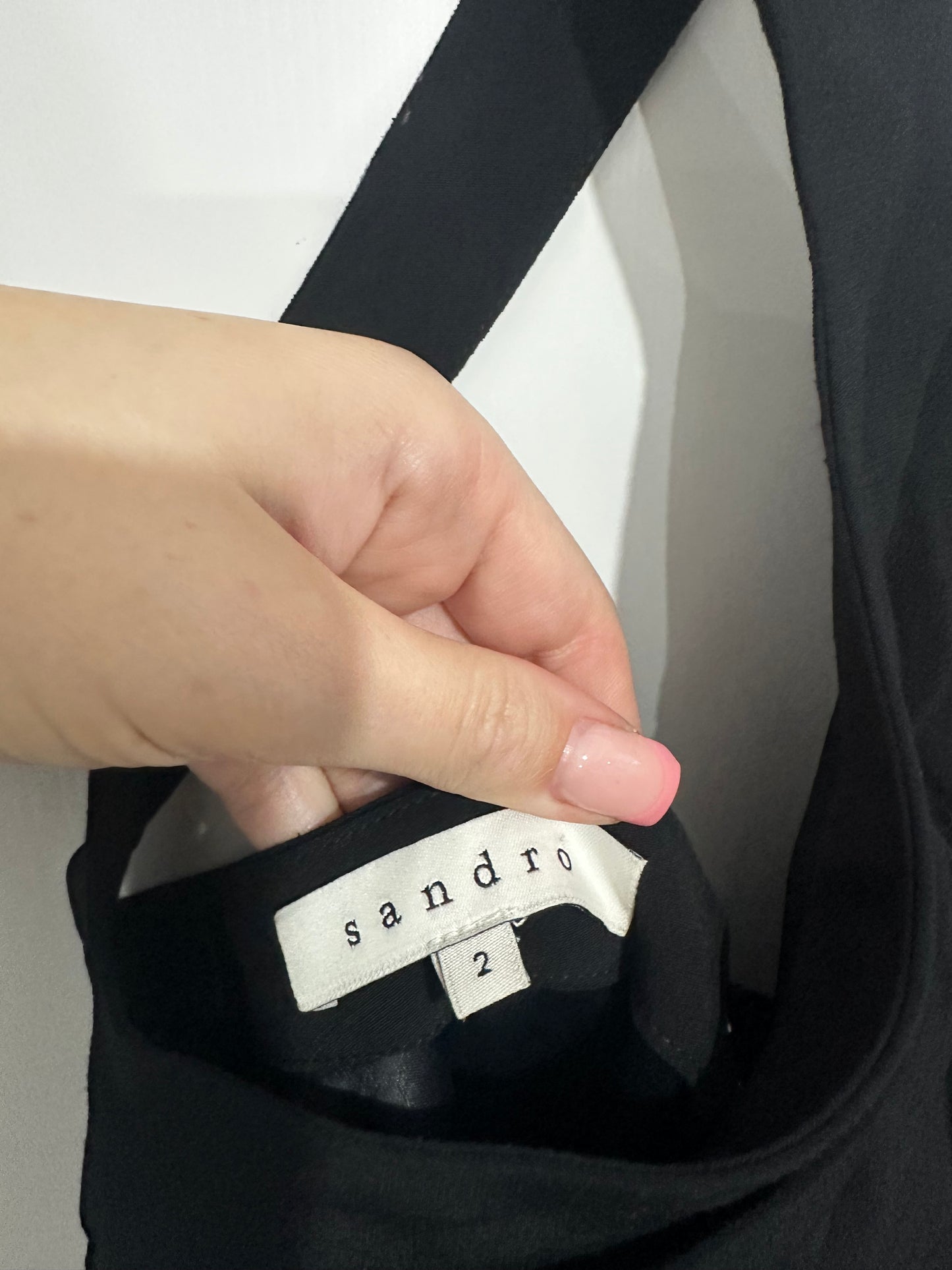 Black Sandro Dress, Size 10