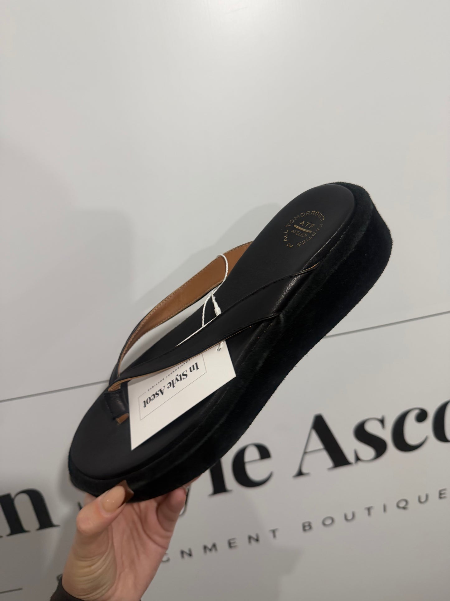 Black atelier atp Shoes, Size 5