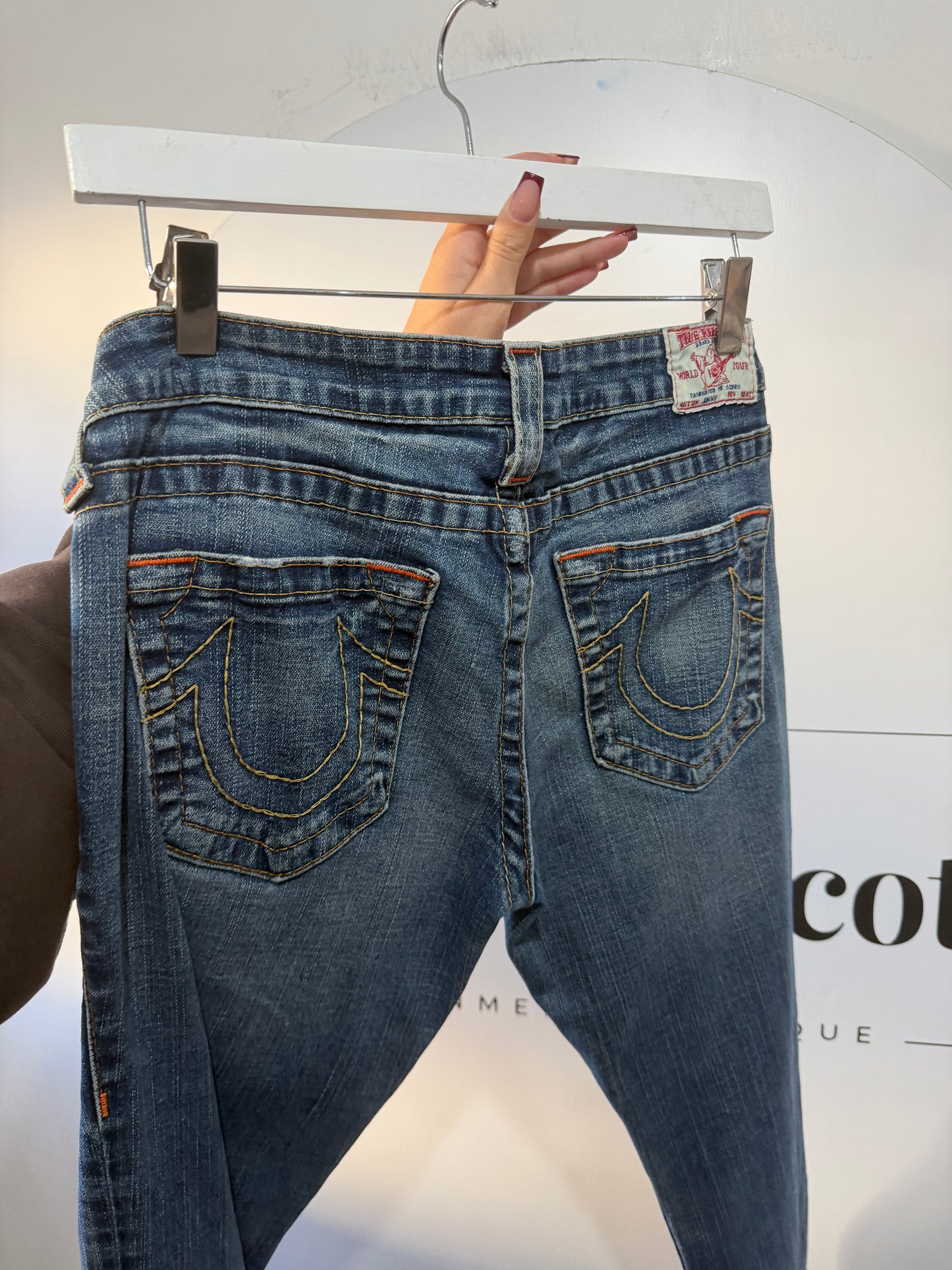 Navy True Religion Jeans, 30