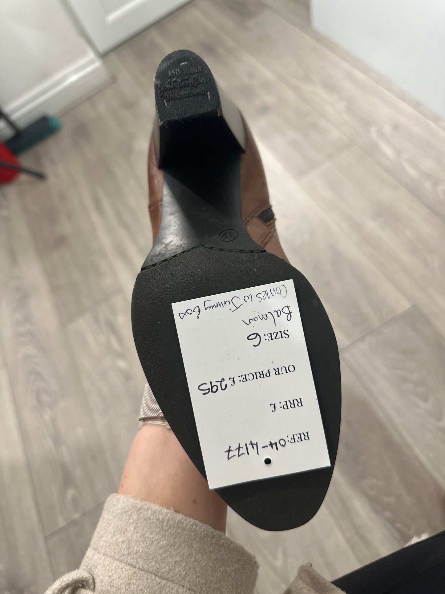 Brown Balmain Cowboy boots, 39/6