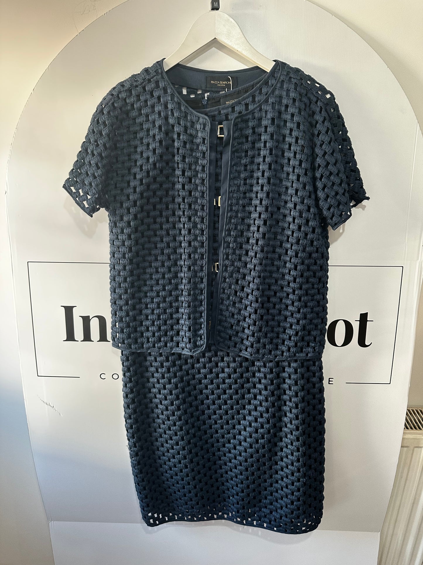 Blue Piazza Sempione Dress Set, Size 12