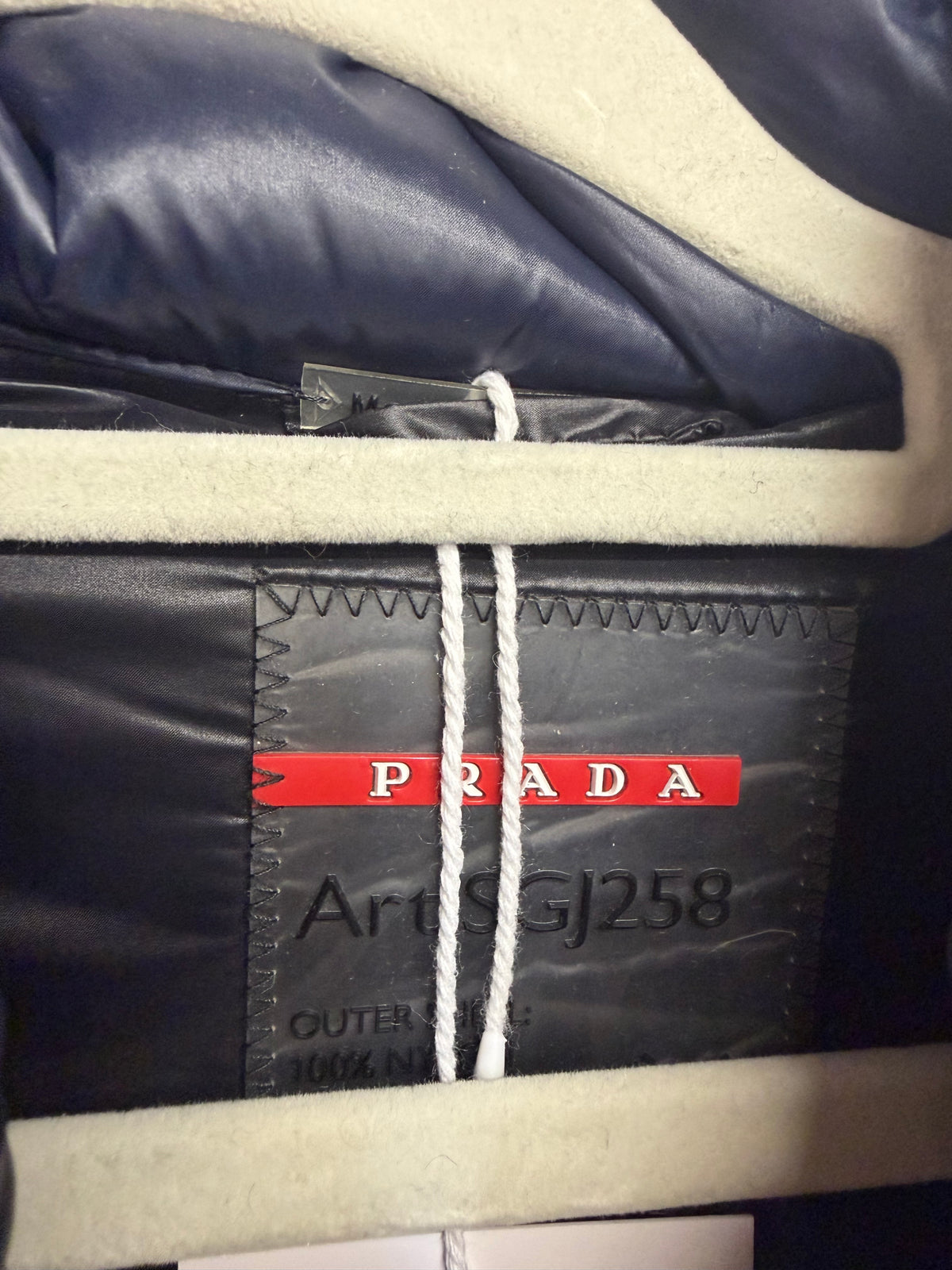Preloved Prada Coat Size Small Navy