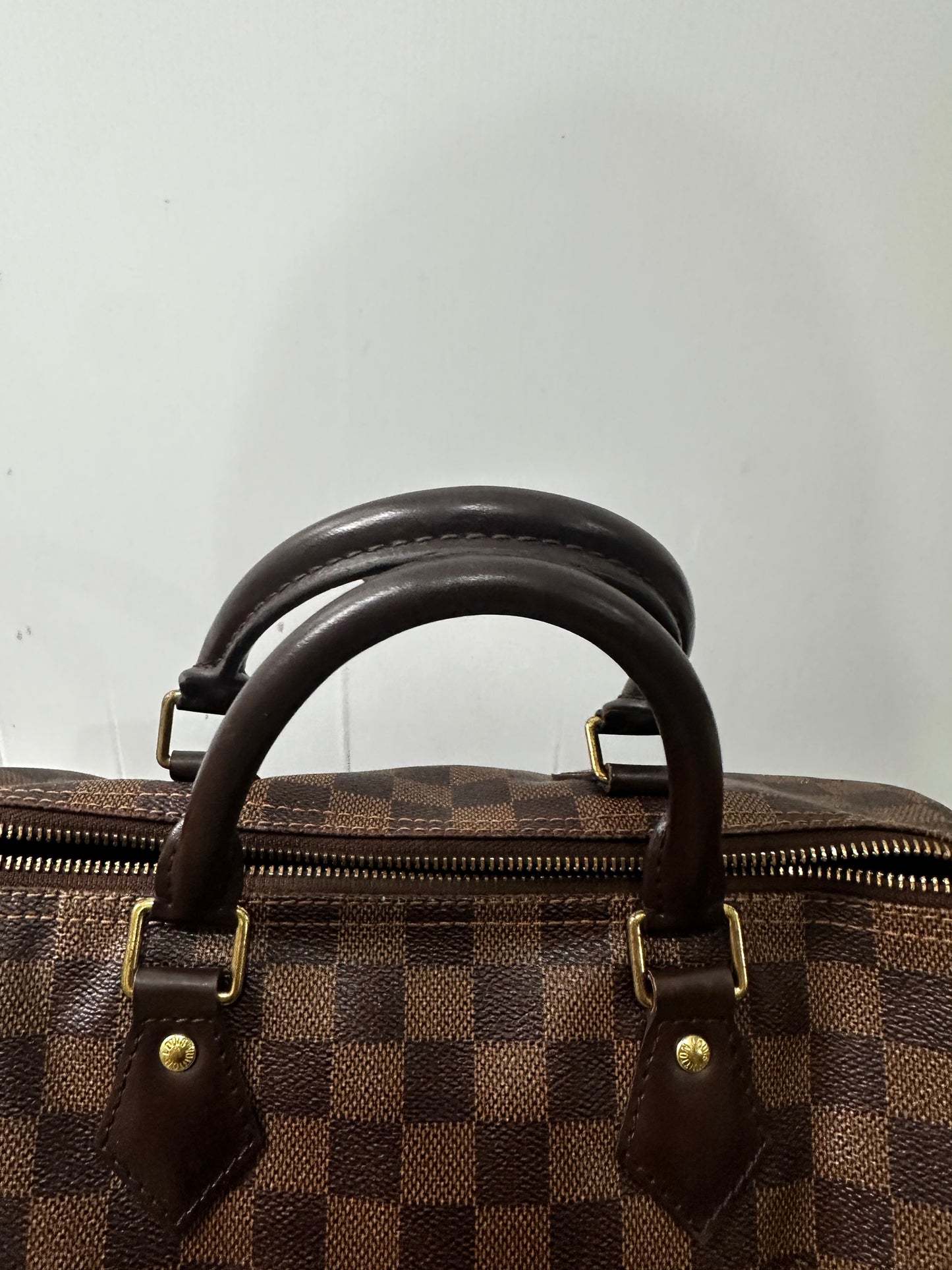 Brown Daimer Louis Vuitton Speedy 30 Handbag, 30