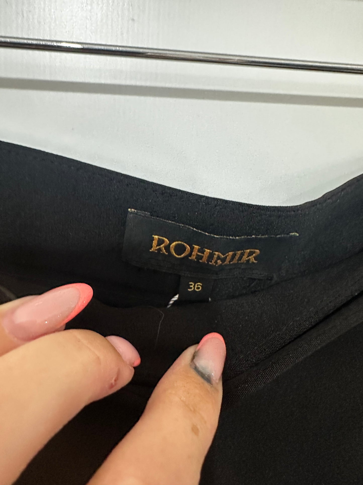 Black Rohmir Trousers, Size S