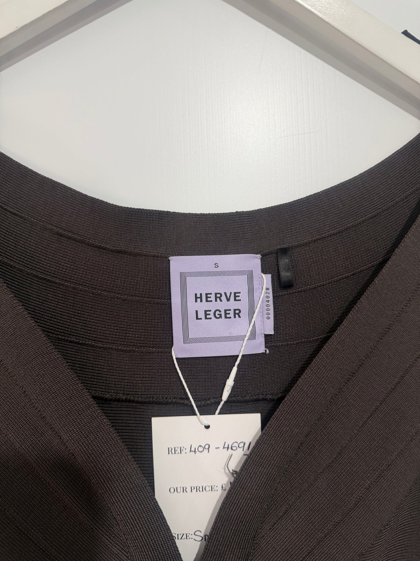 Grey Brown Herve Ledger Dress, Size S