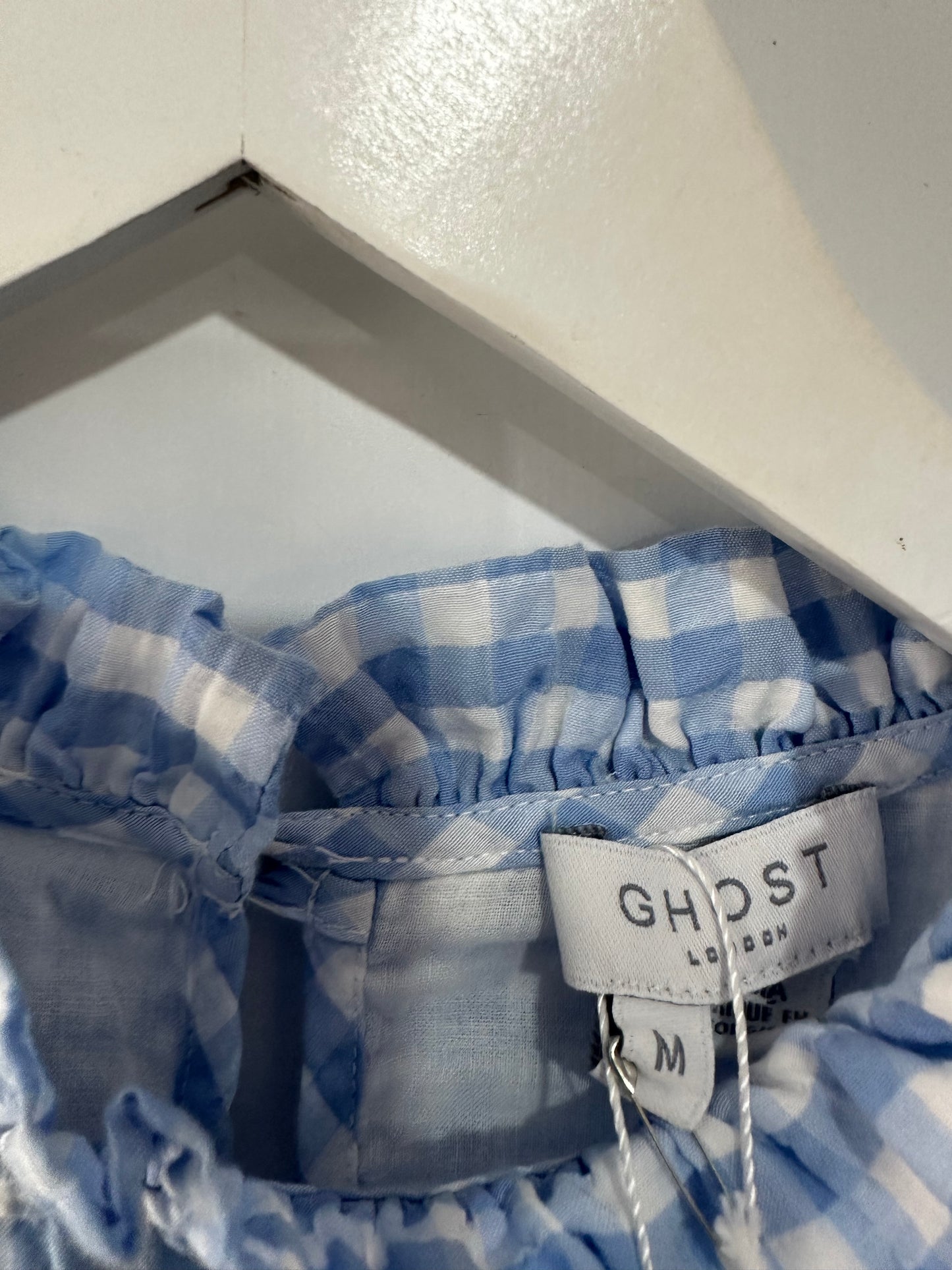 Blue & White Ghost Solene Dress, Size Medium