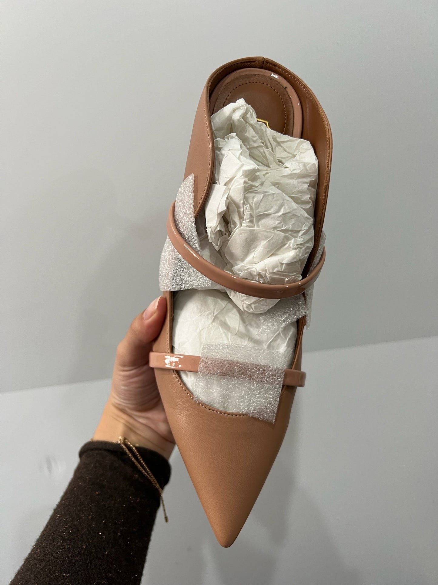 Nude Malone Souliers Heels, 38-5