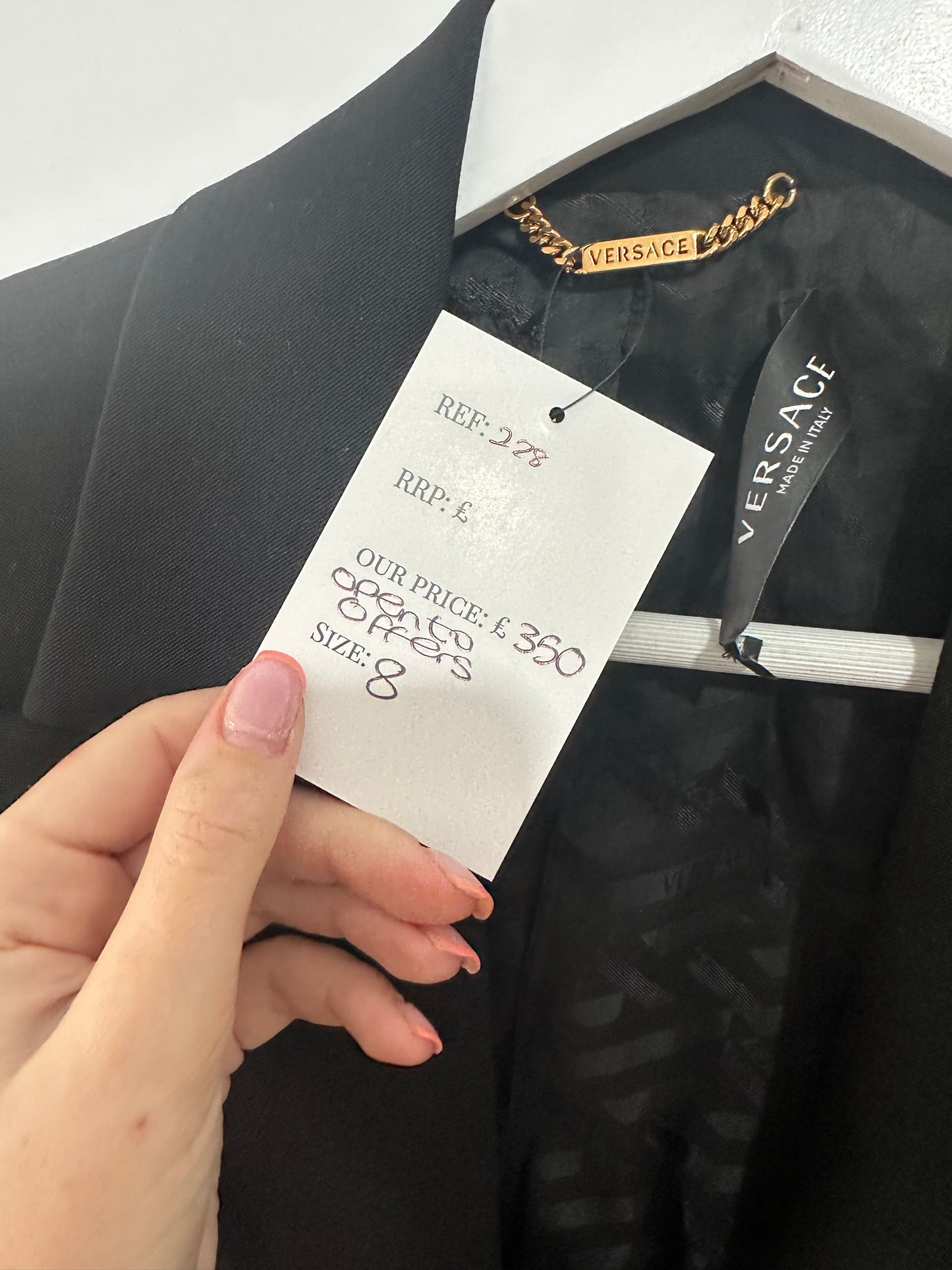 Versace Black Blazer, 8