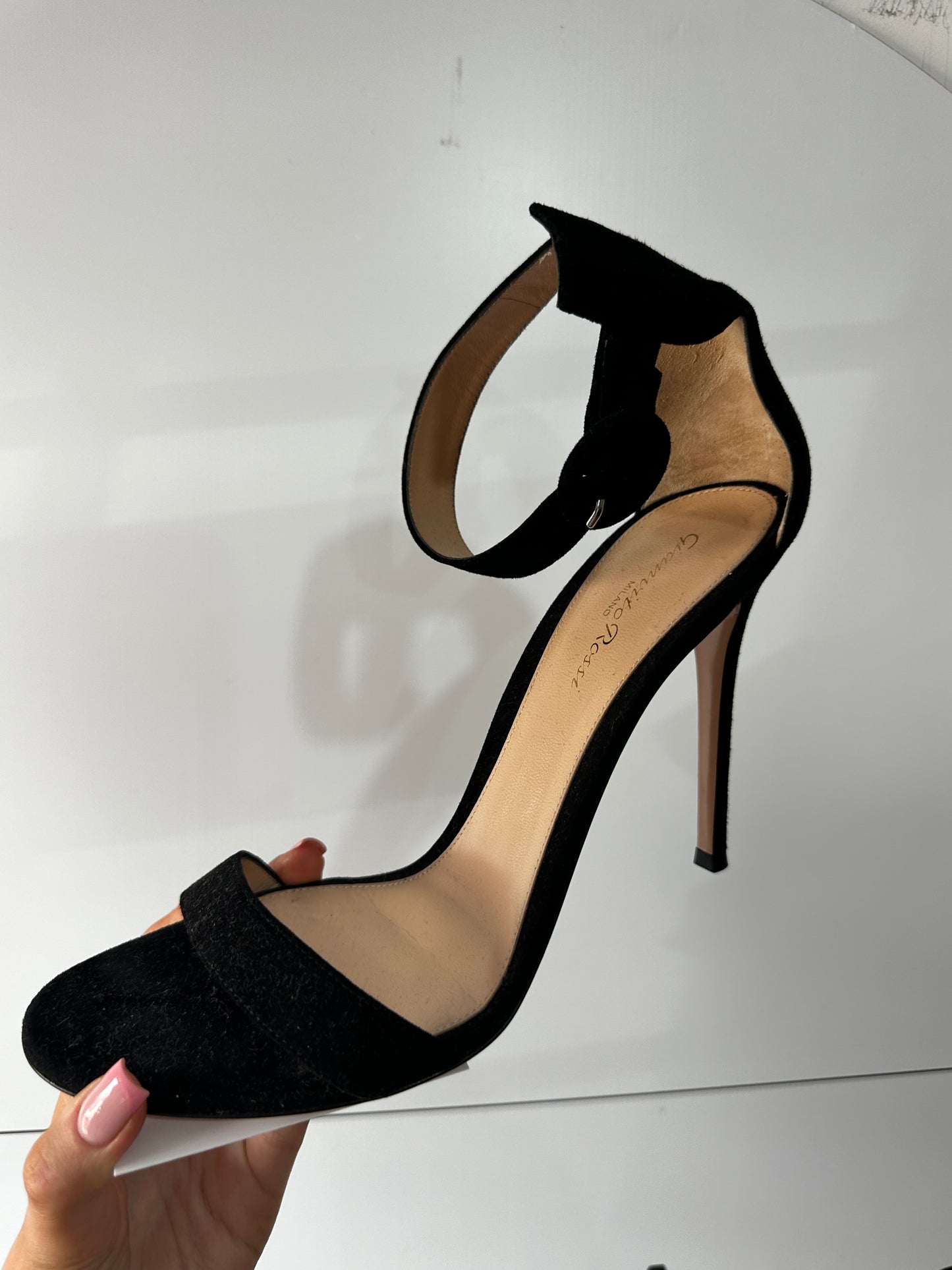 Black Giannvito Rossi Portafino Heels, 41.5