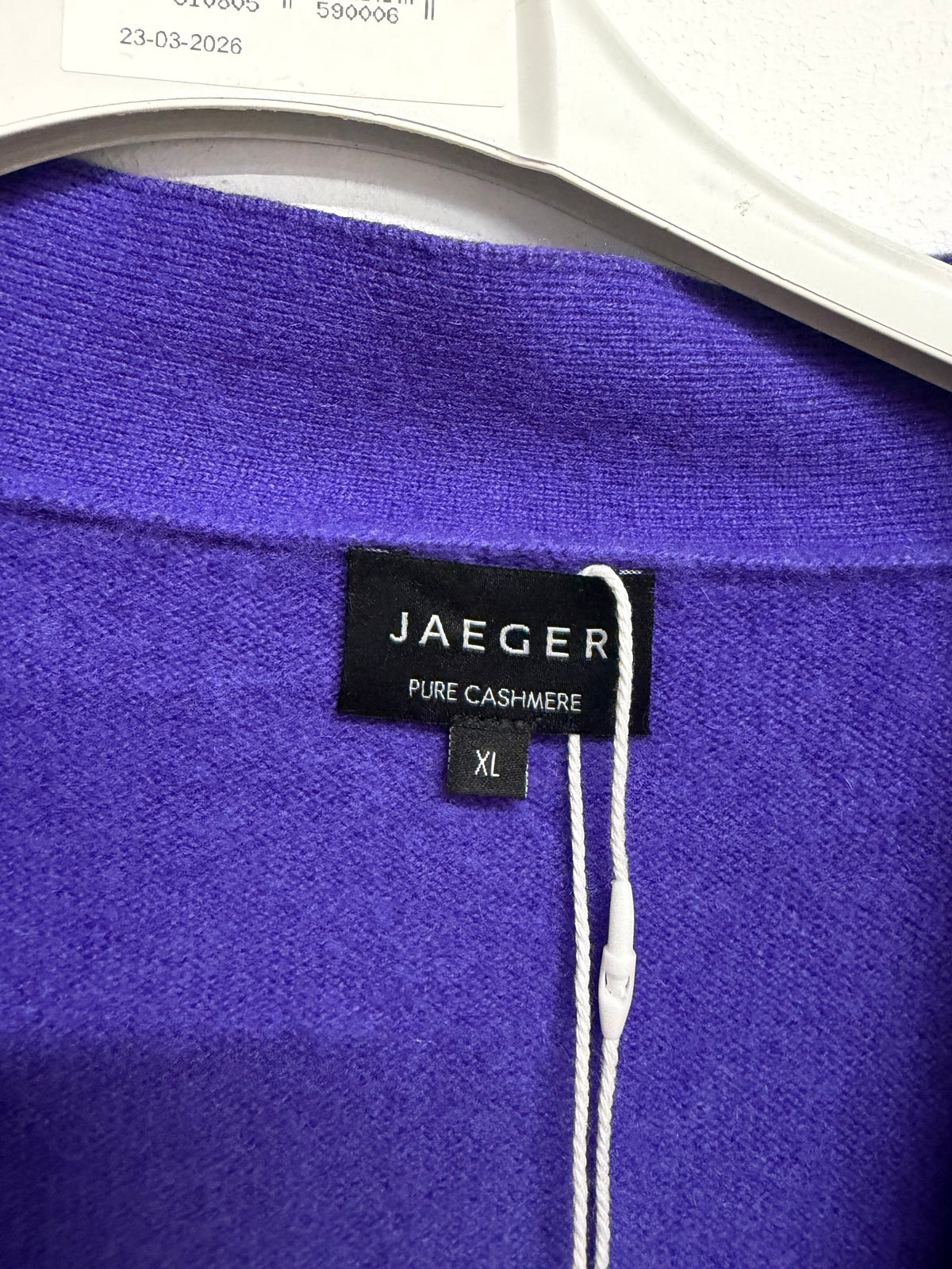 Preloved Jaegar Cashmere Jumper Size XL Purple