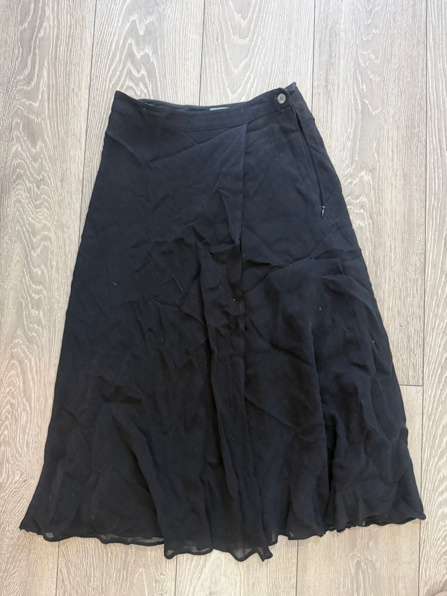 Black Jigsaw Skirt, Size 8