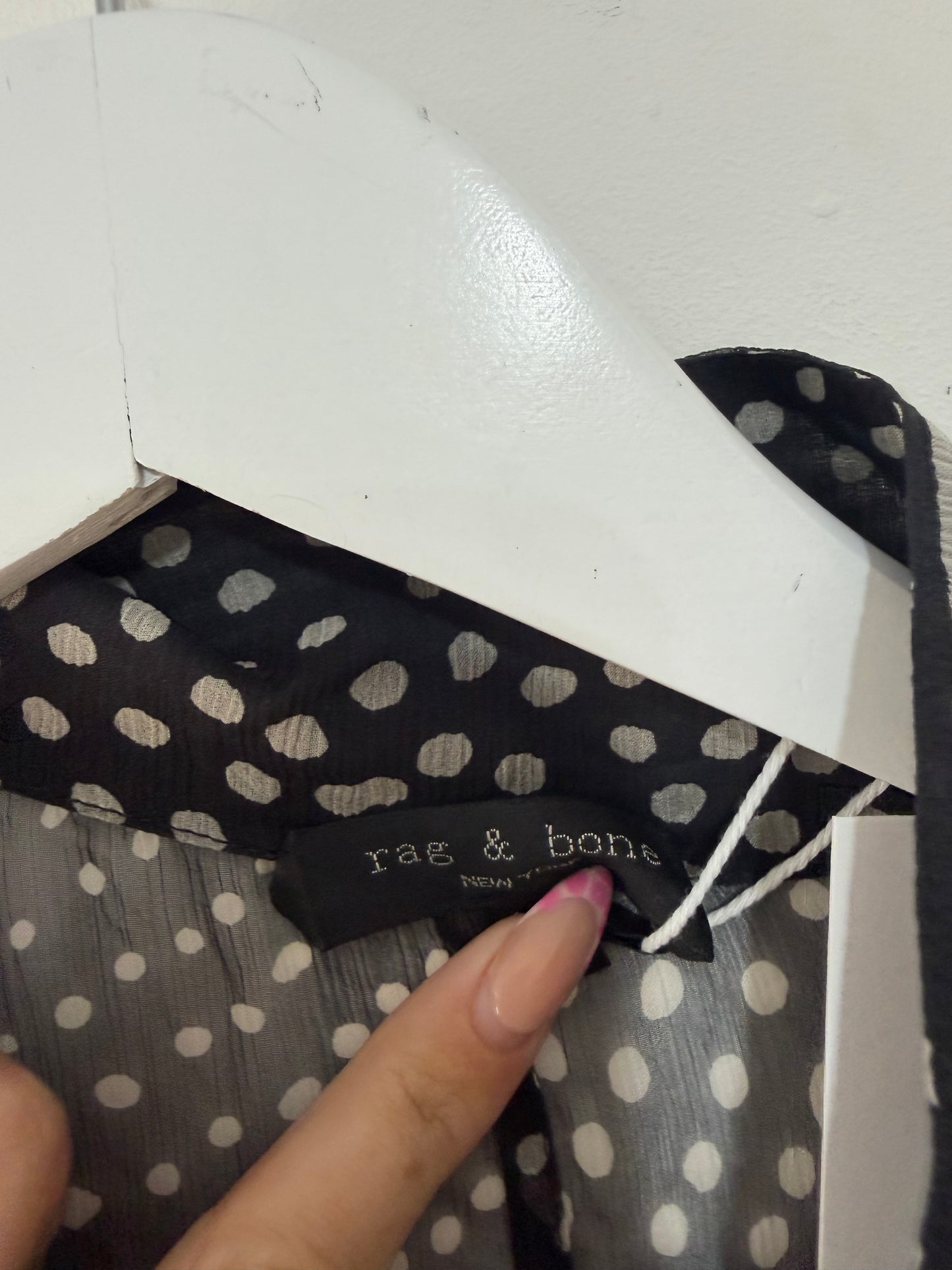 Preloved, Black and White Rag & Bone Dress, Size XL