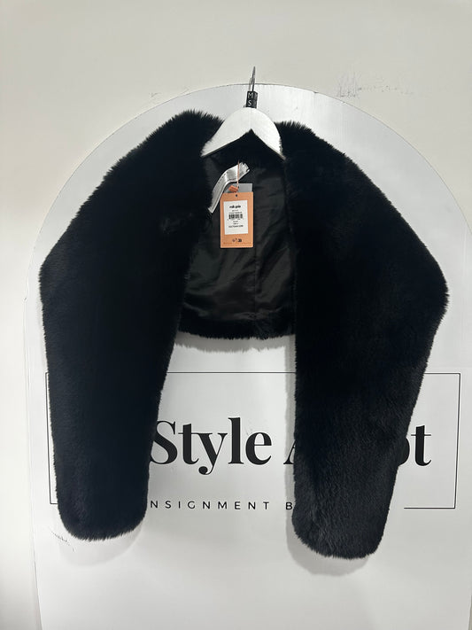 Cult Gaia Faux Fur Bolero, S