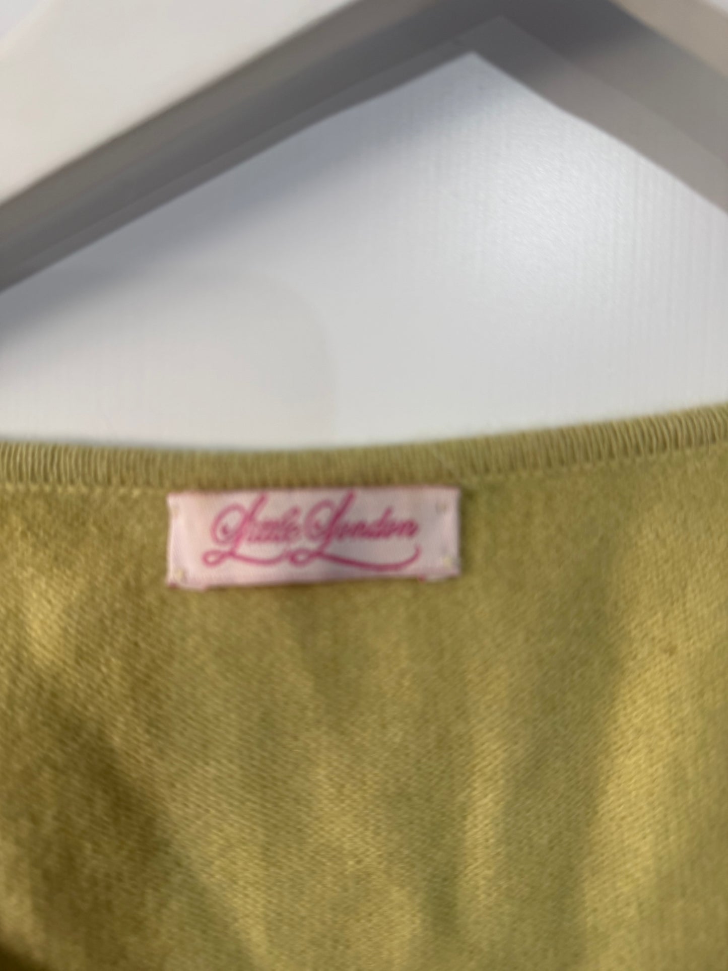 Yellow Little London Cashmere Jumper, Small