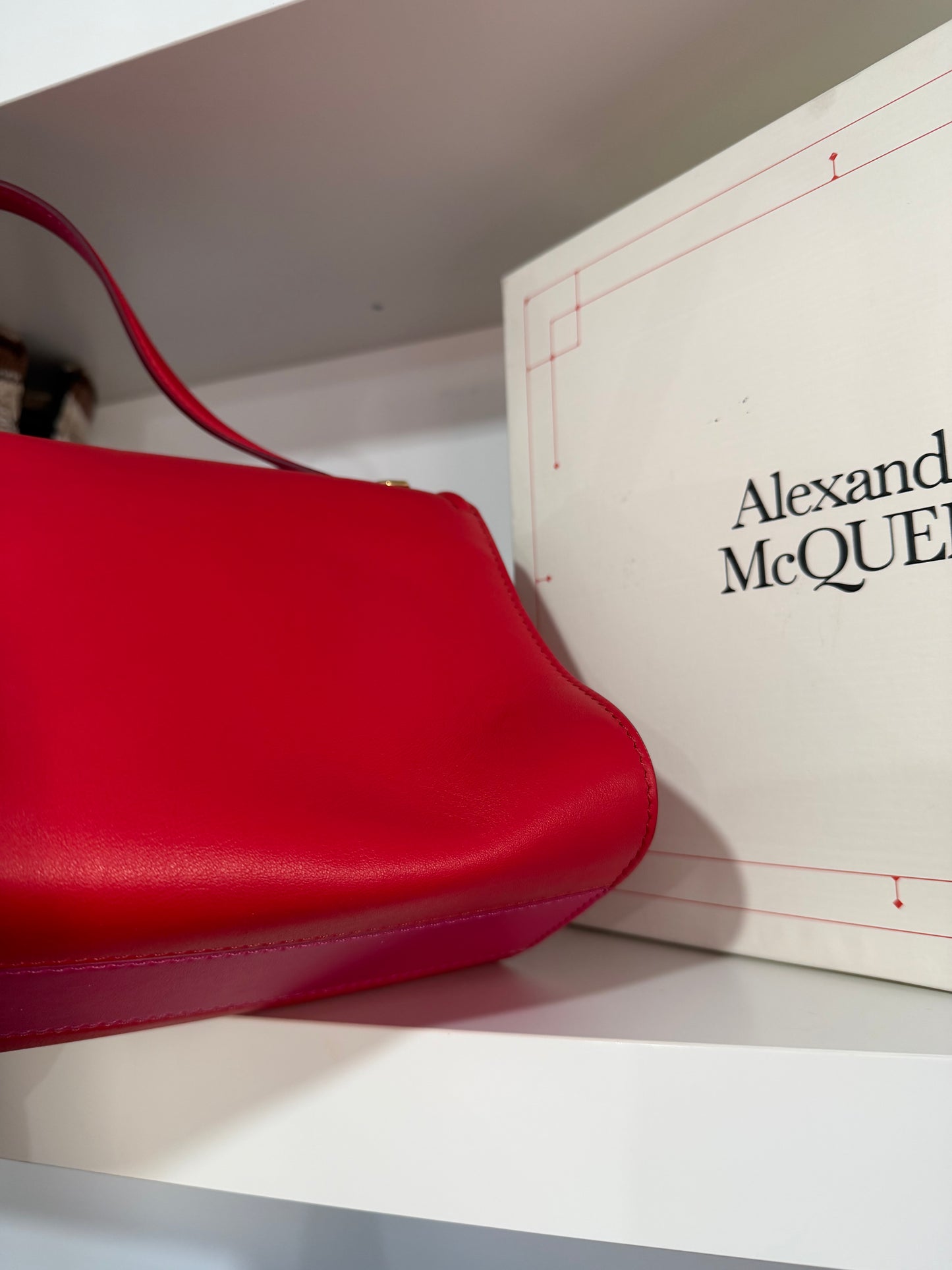 Red Brand New Alexander Mcqueen Handbag
