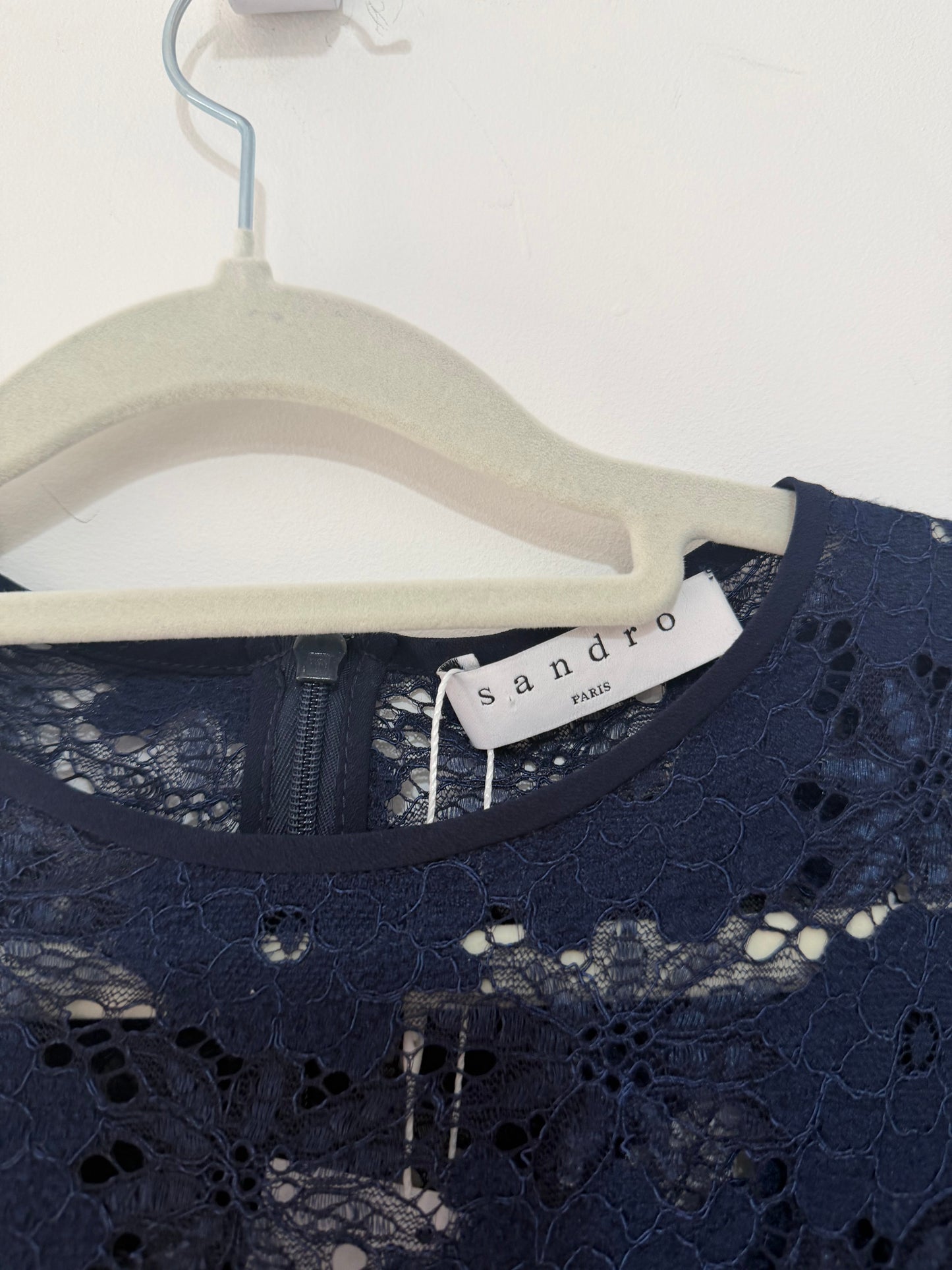 Preloved, Navy Sandro Dress, UK 8