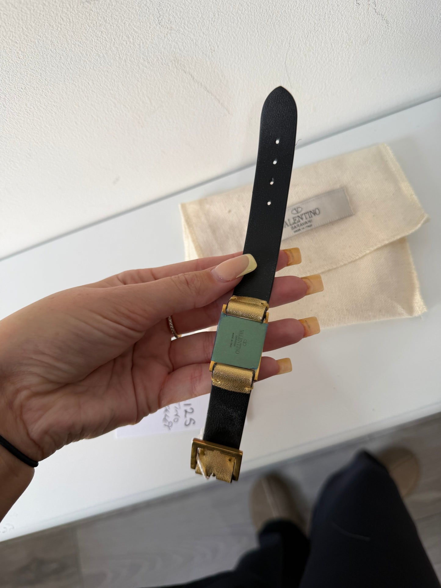 Preloved Gold & Crystals Valentino Bracelet
