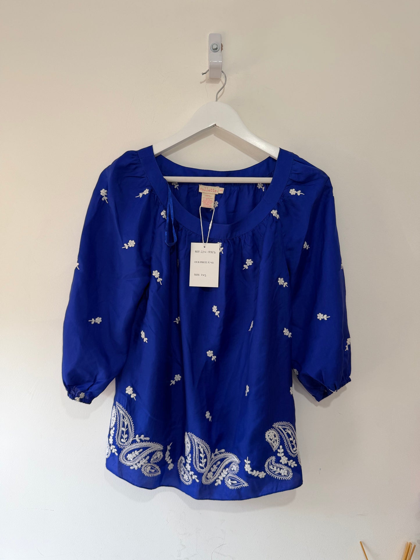 Preloved Royal Blue Collette Top, Size XXS