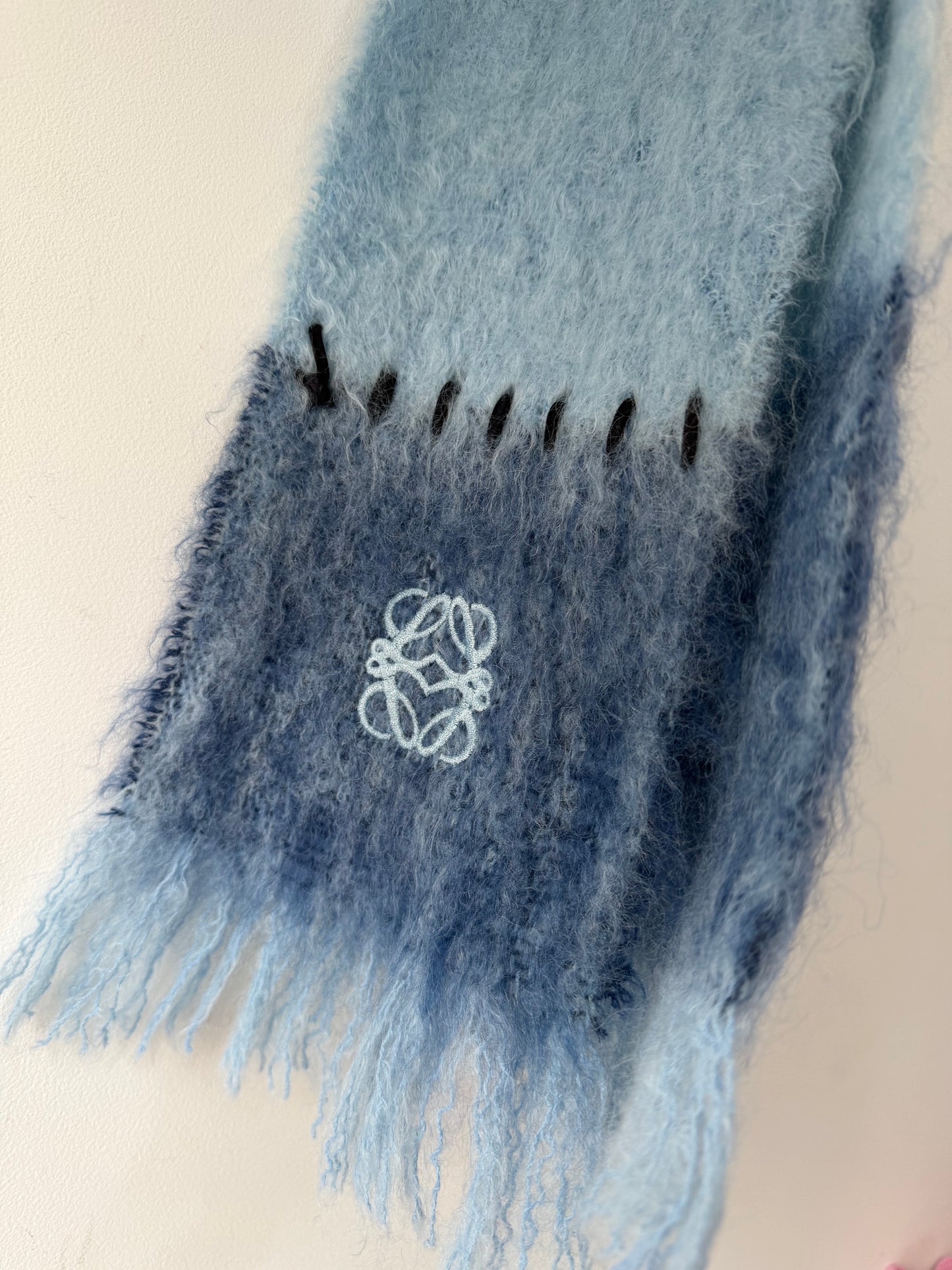 Preloved Loewe Scarf Blue