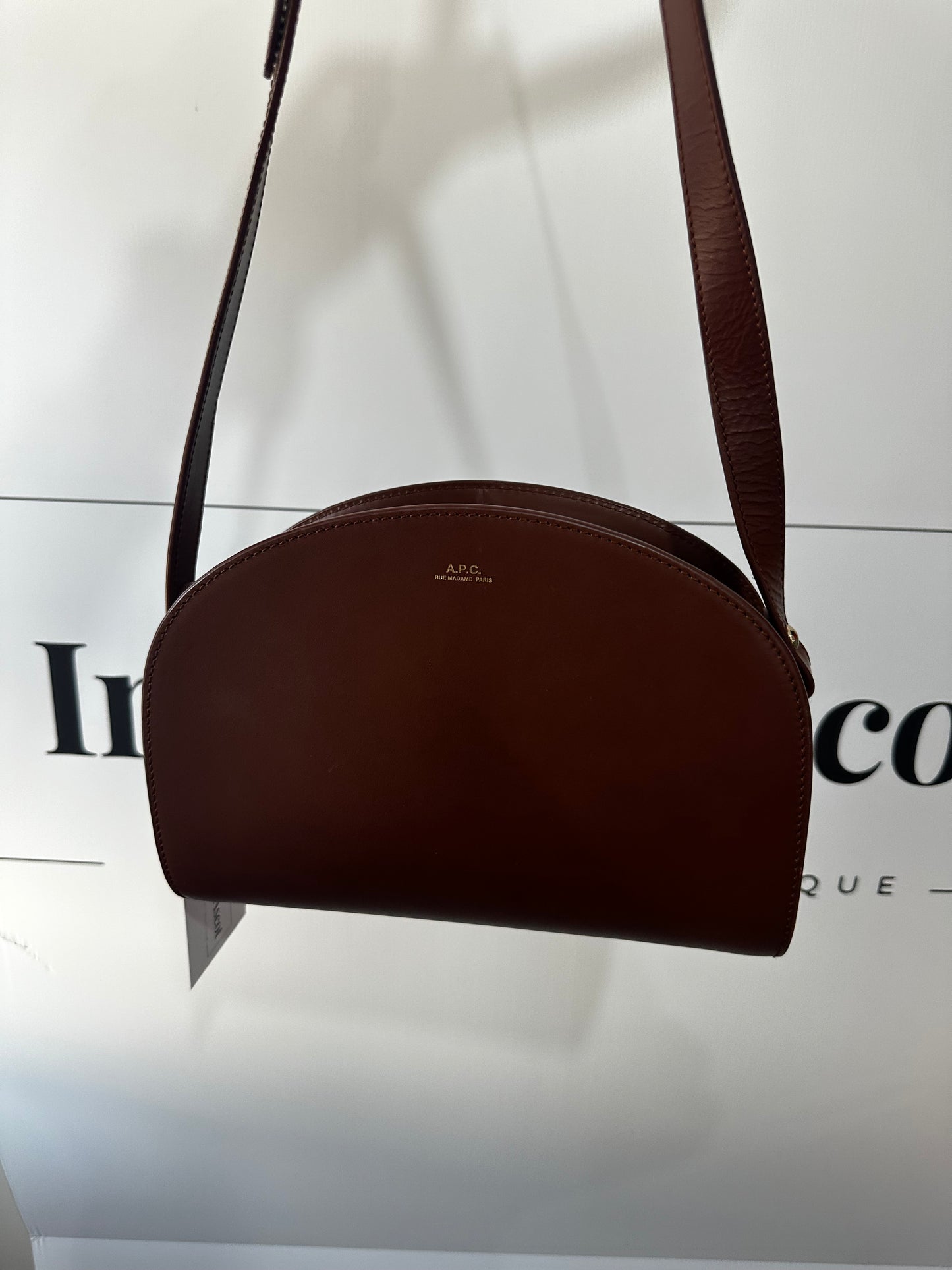 Brown Tan APC Crossbody Bag