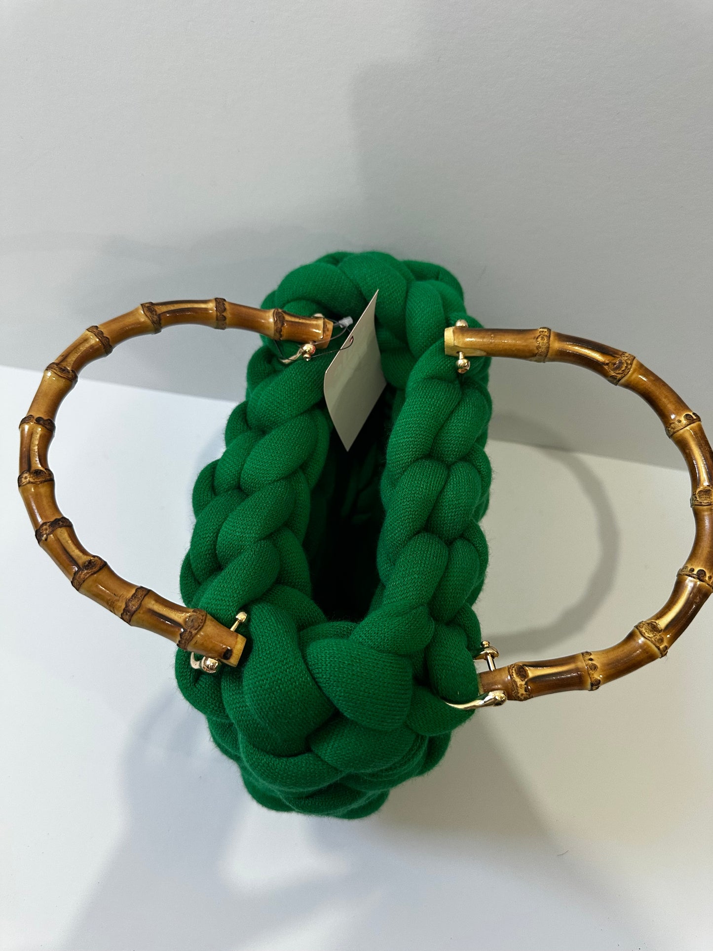 Green Woven Handbag