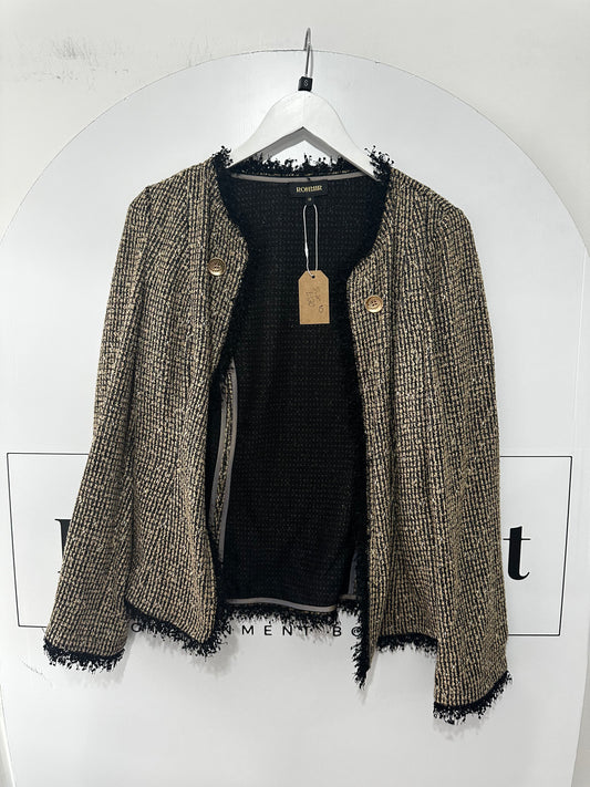 Tweed Style Rohmir Blazer Jacket, Size 10