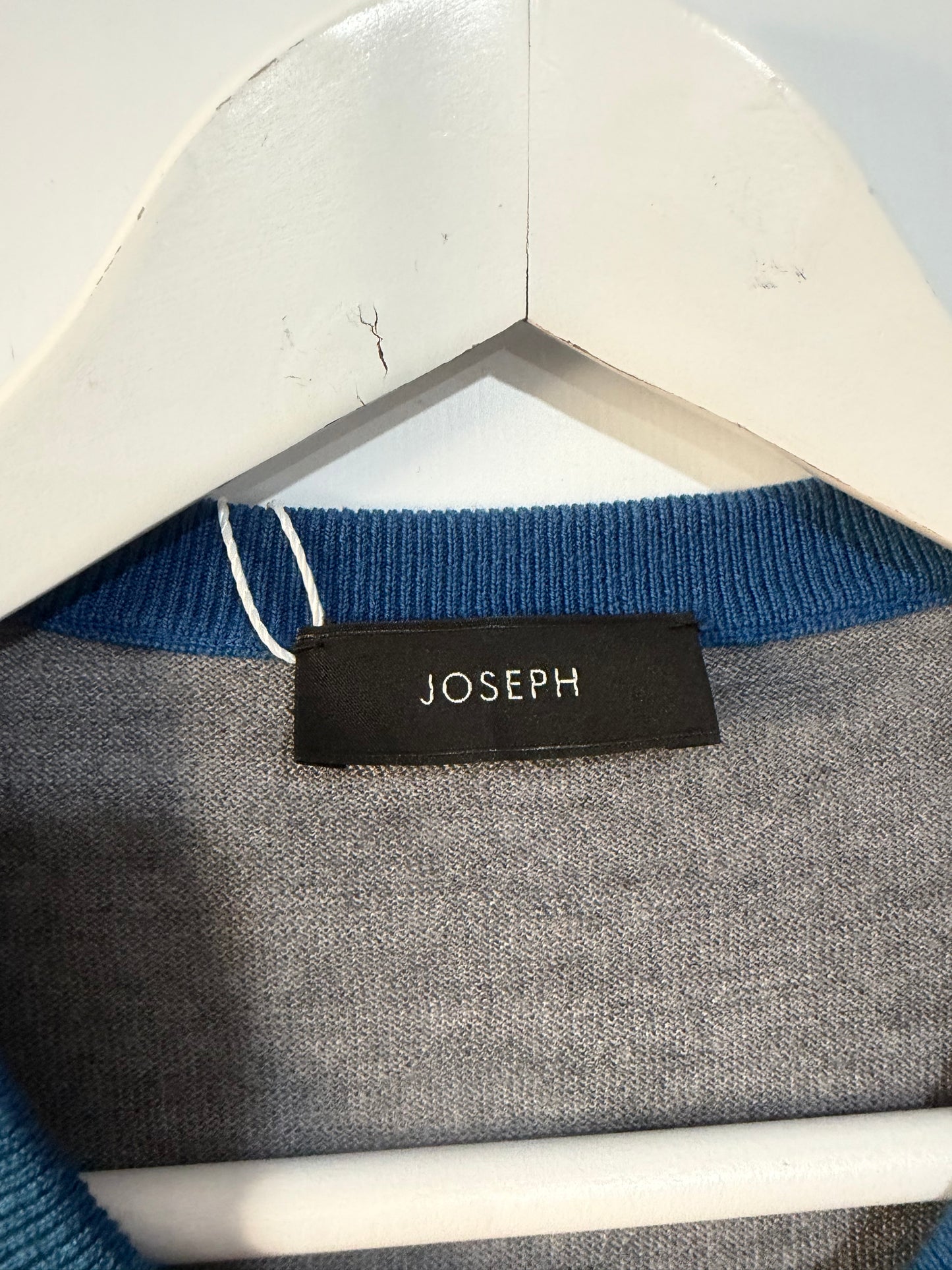 Grey Joseph Merino Wool Jumper, Men’s Large