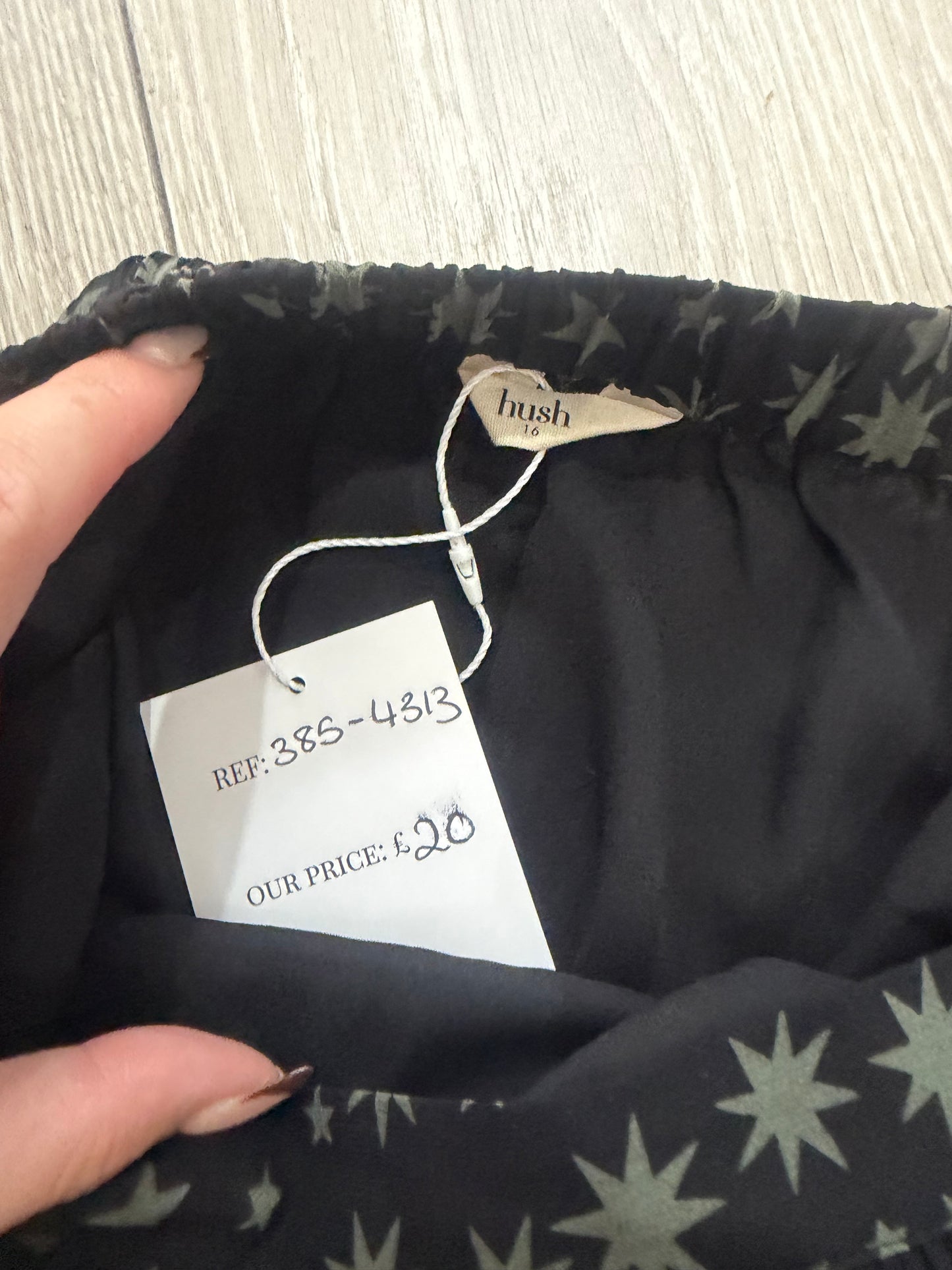 Black & Green Hush Skirt, Size 16