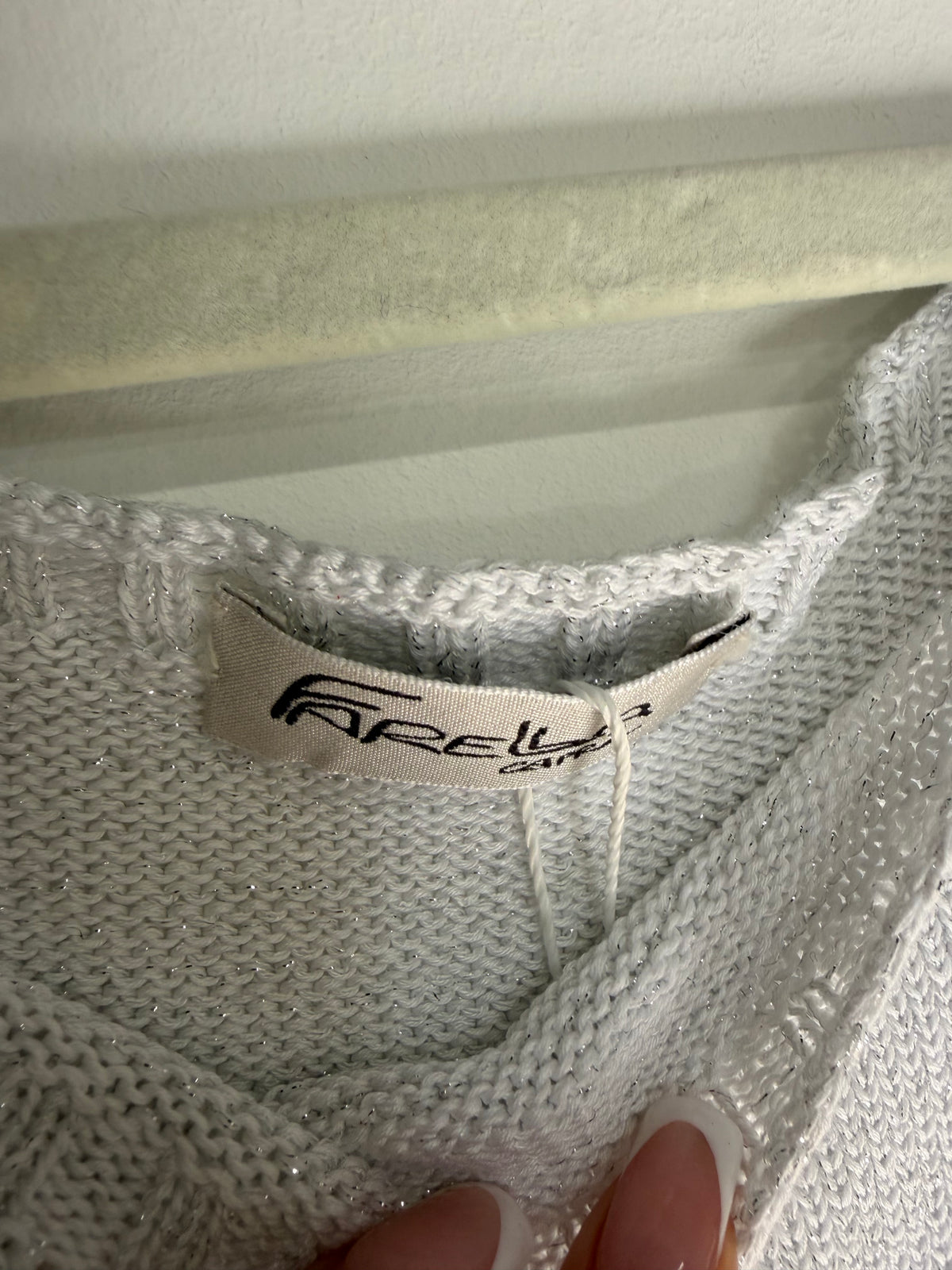 Preloved Farella Capri Dress, Size Medium Silver