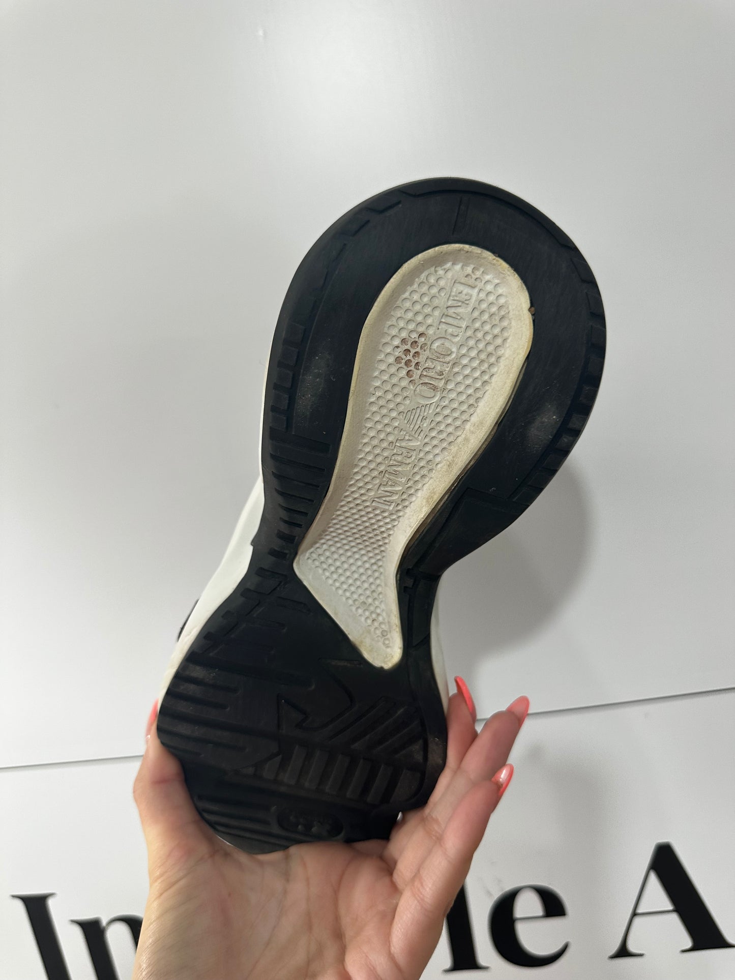 Black Armani Sneakers, Size 38 - UK 5