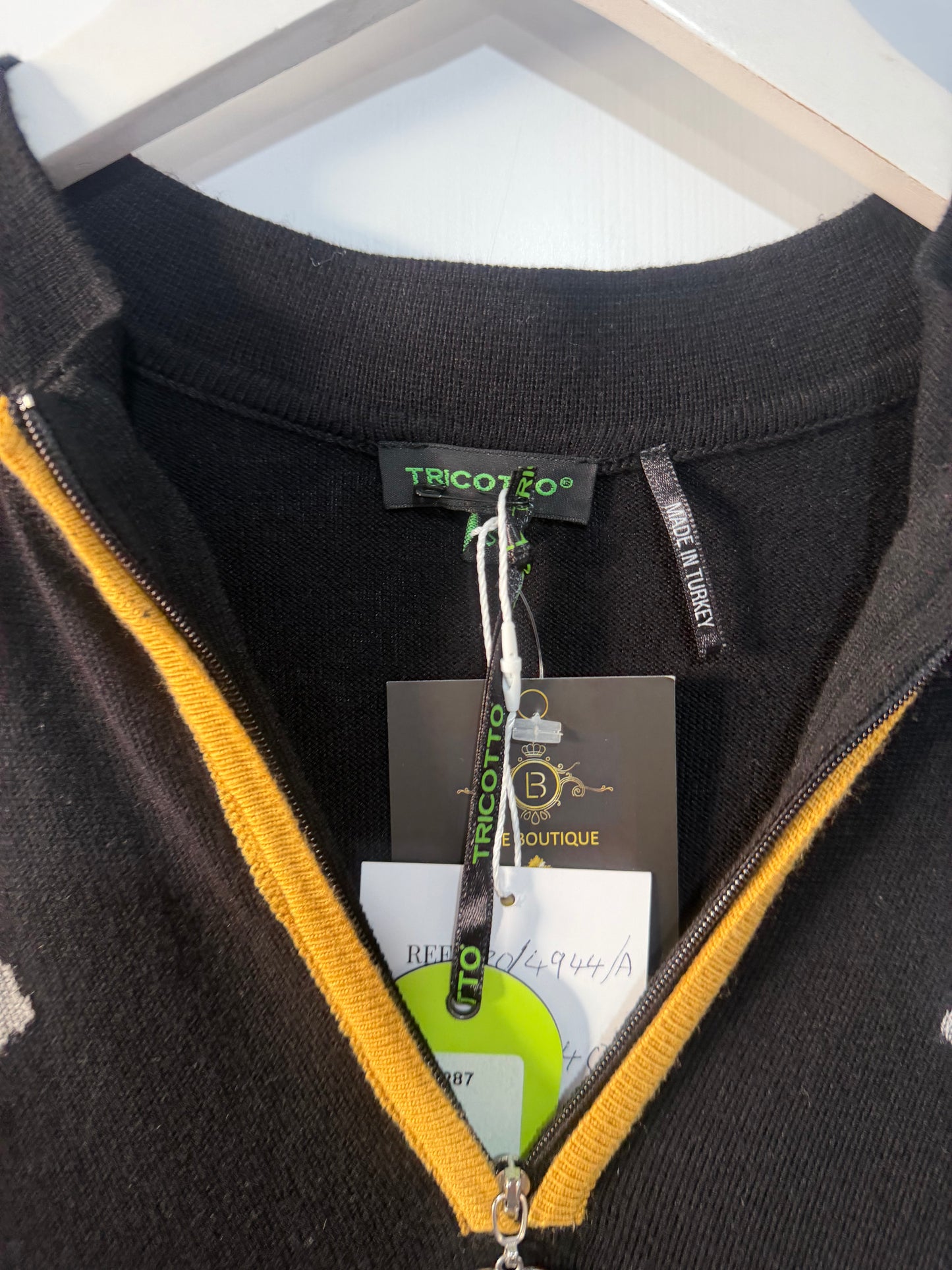 Black Tricotto Dress, Size Small