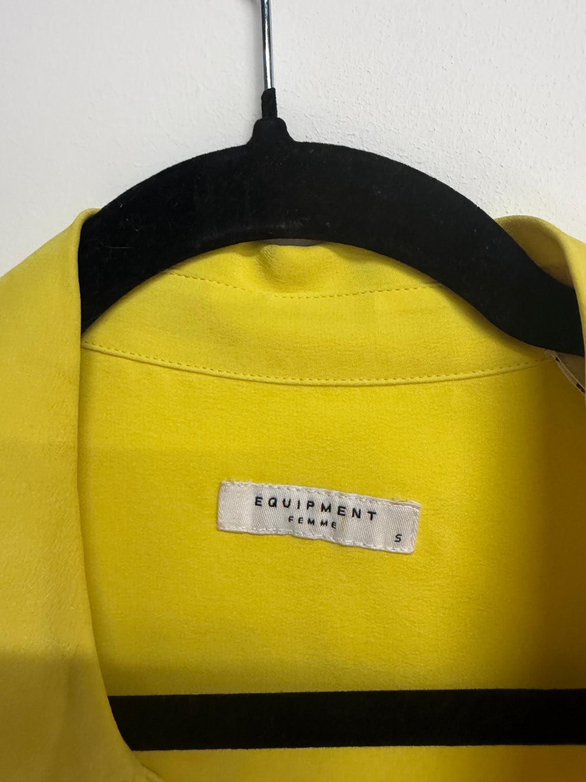 Preloved Equipment Femme Blouse Size Small Yellow