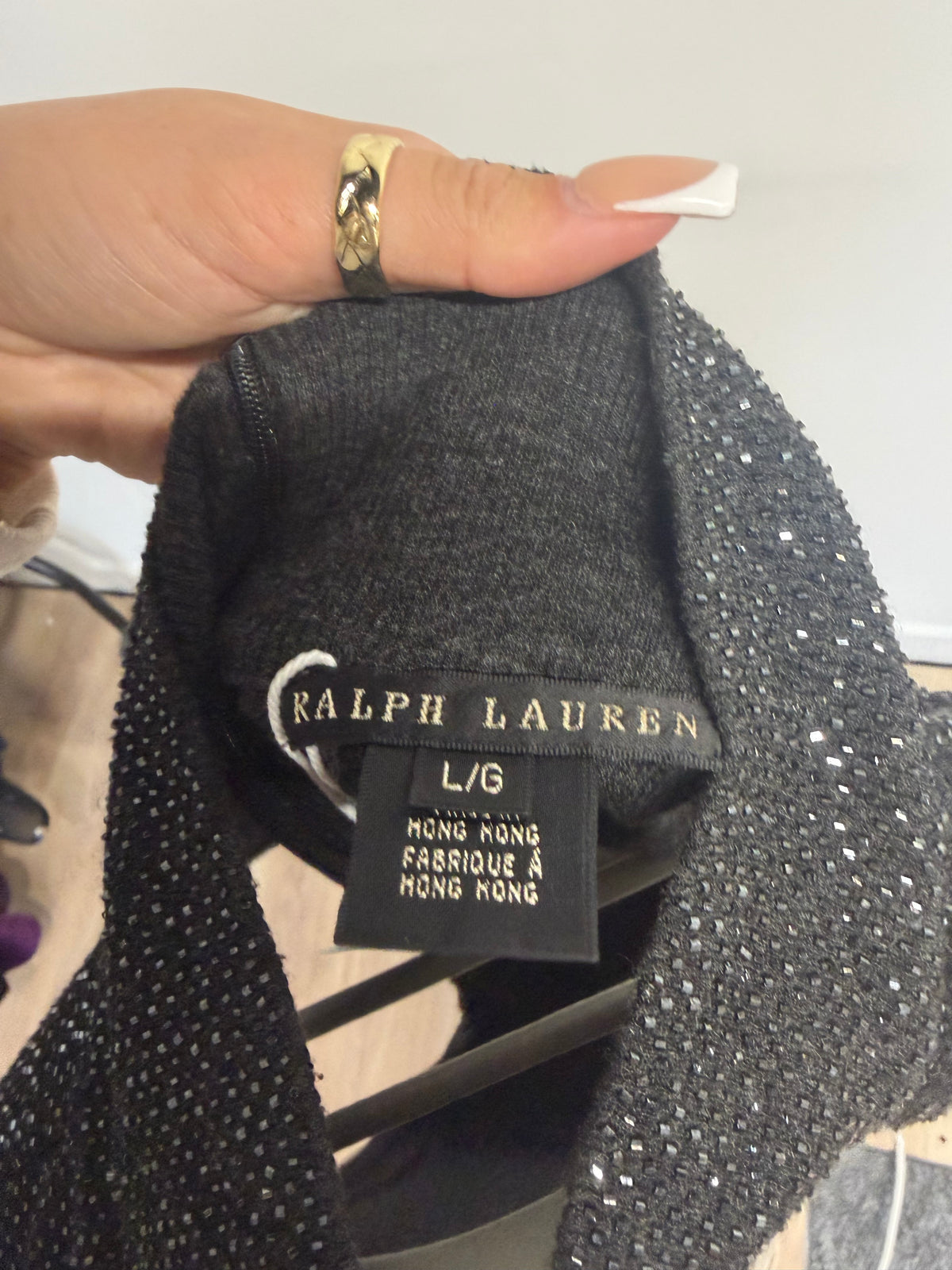 Preloved Ralph Lauren Top Size Large (fits small / medium) Grey