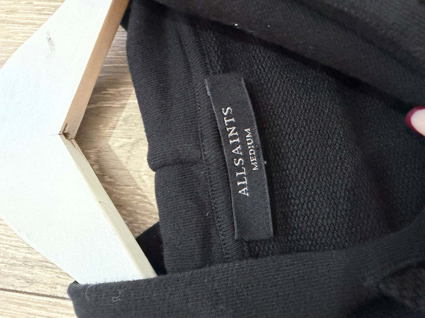 Black All Saints Brand New Hoodie, Size M