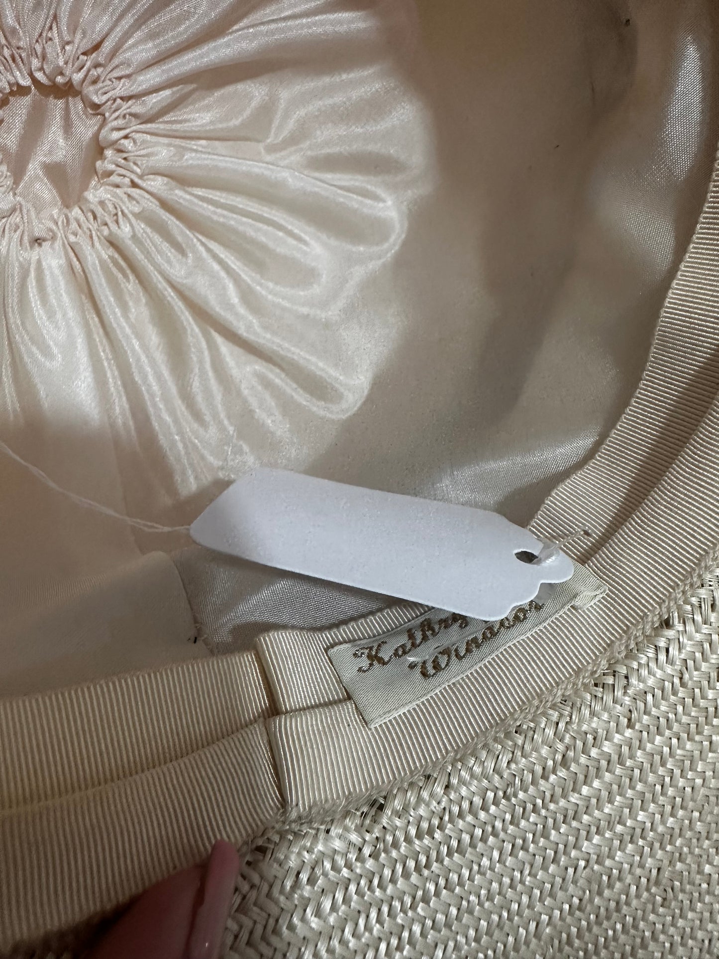 Navy & Beige Kathryn Cole of Windsor Hat