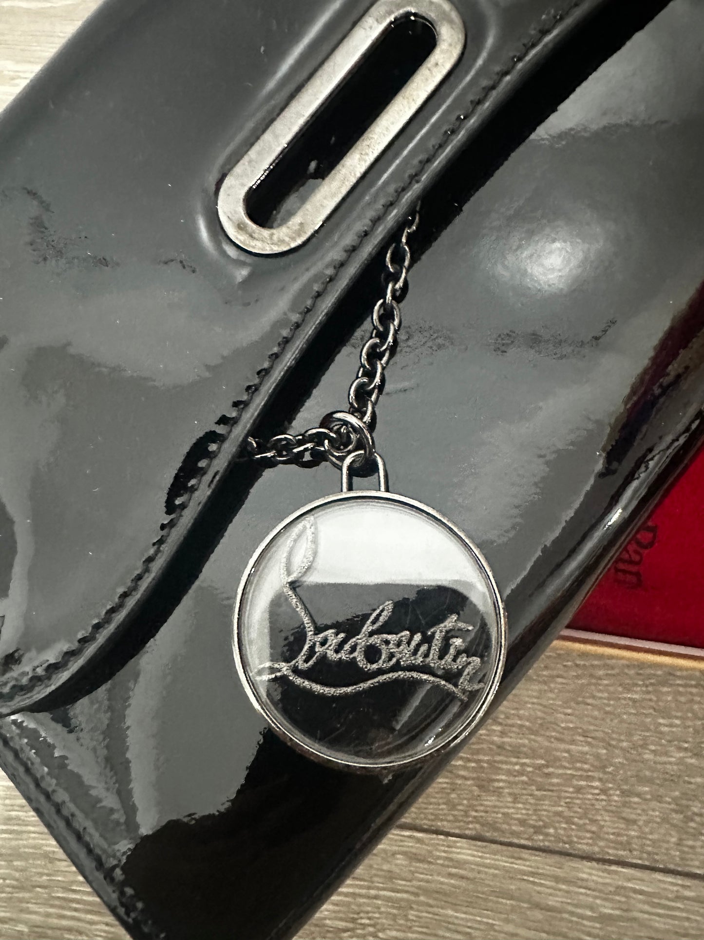 Black Christian Louboutin Crossbody Clutch