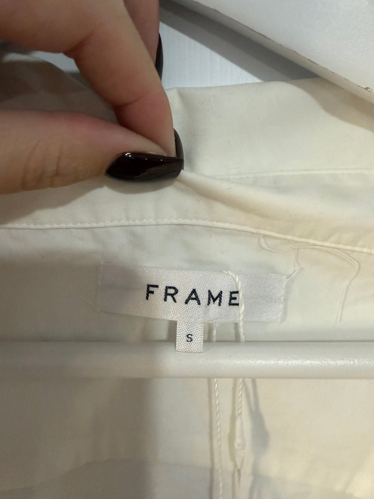 White Frame Shirt, Size S