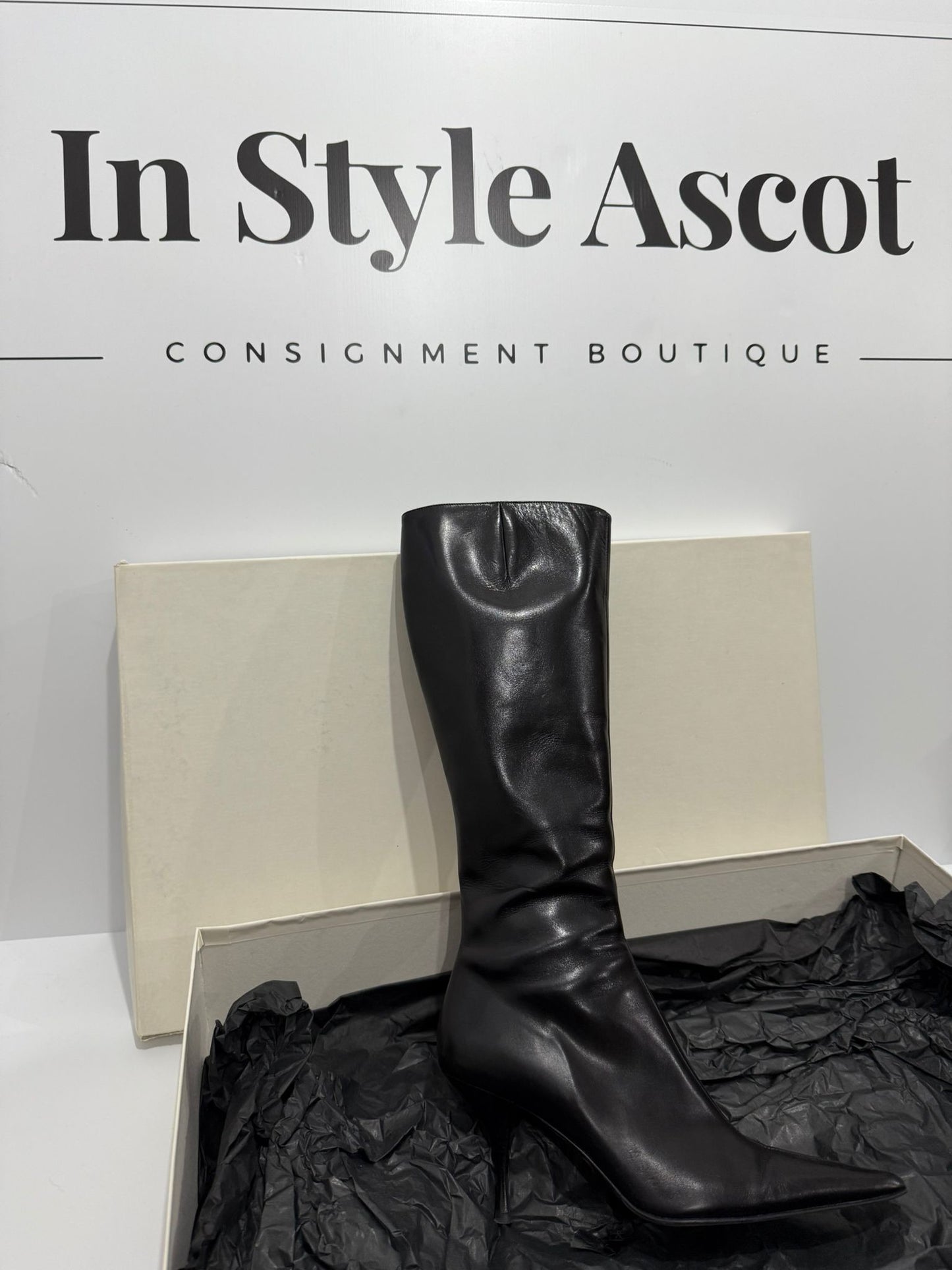 Black D&G Boots, Size 3