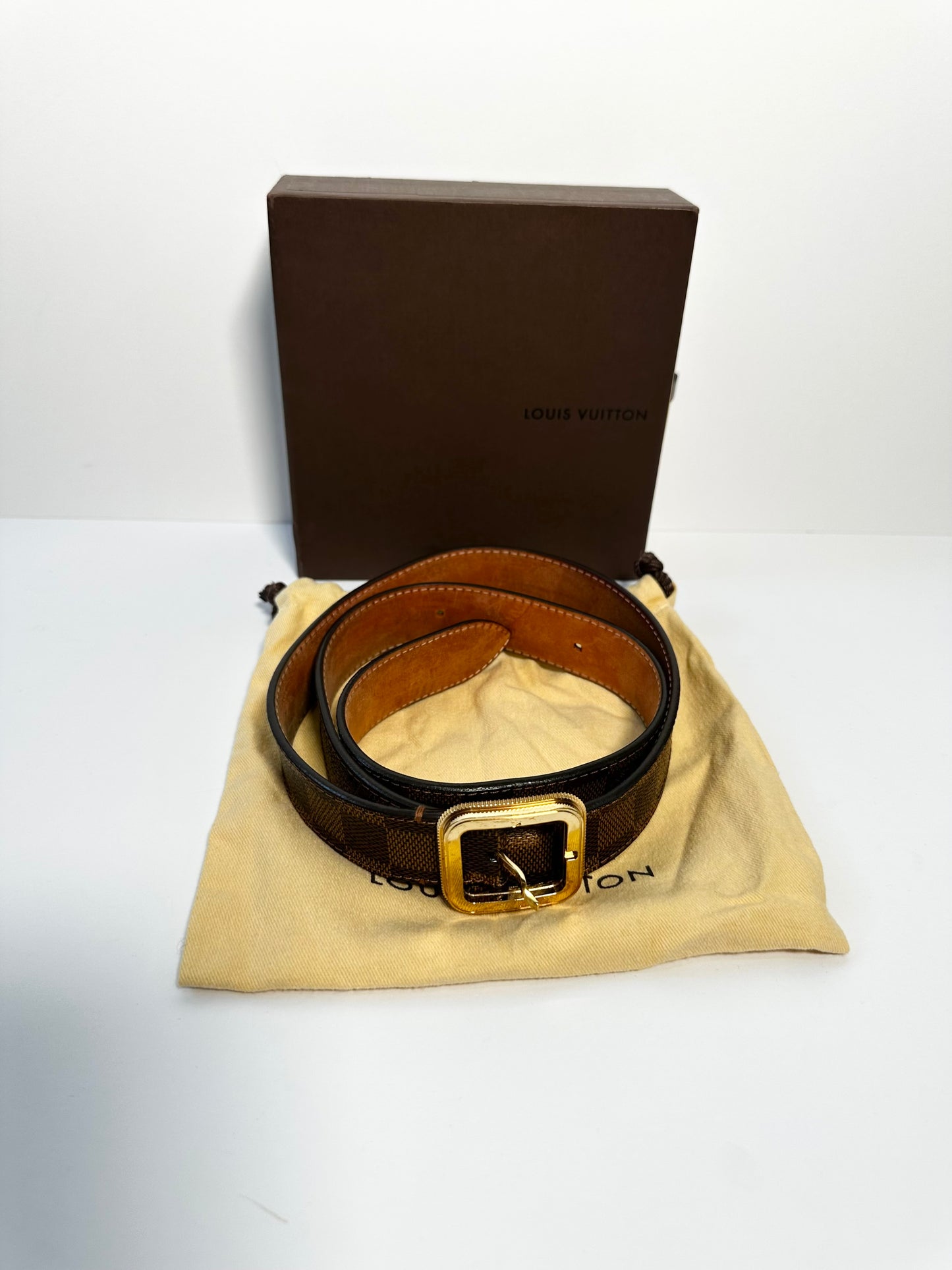 Brown Louis Vuitton Belt, Small