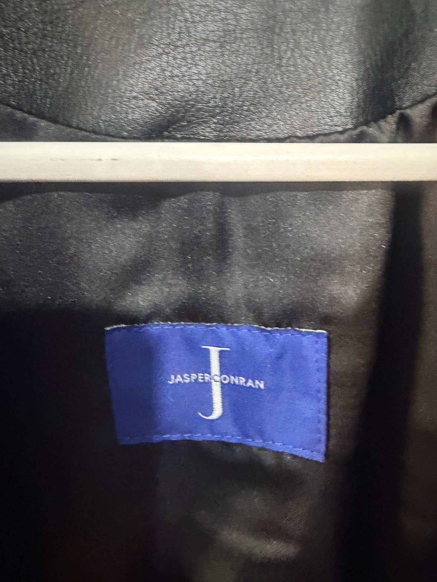 Black Jasper Conran Leather Jacket, Size 10/12