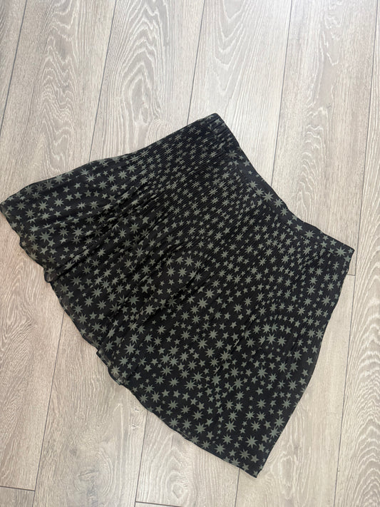 Black & Green Hush Skirt, Size 16