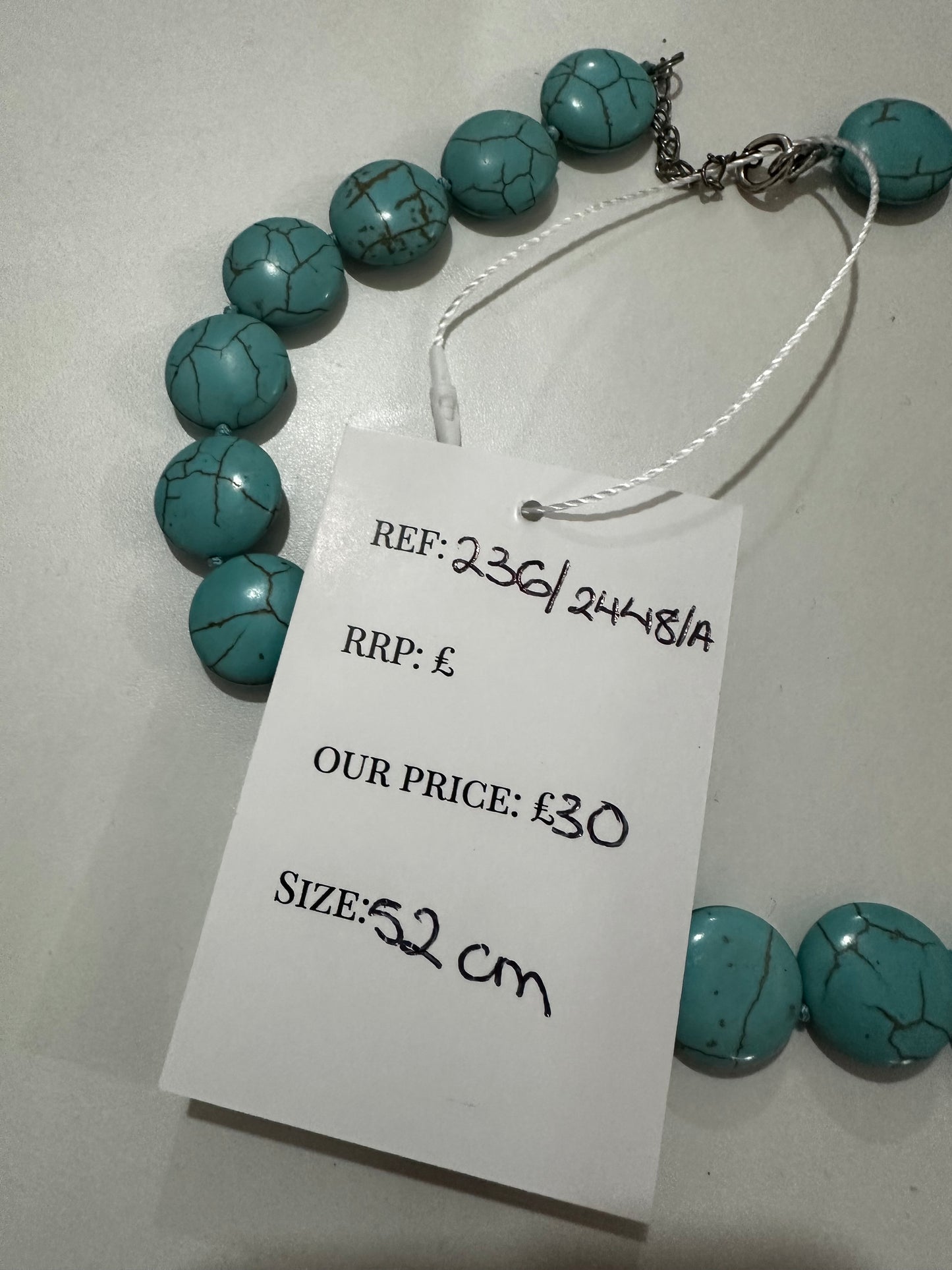 Turquoise Necklace, 52cm