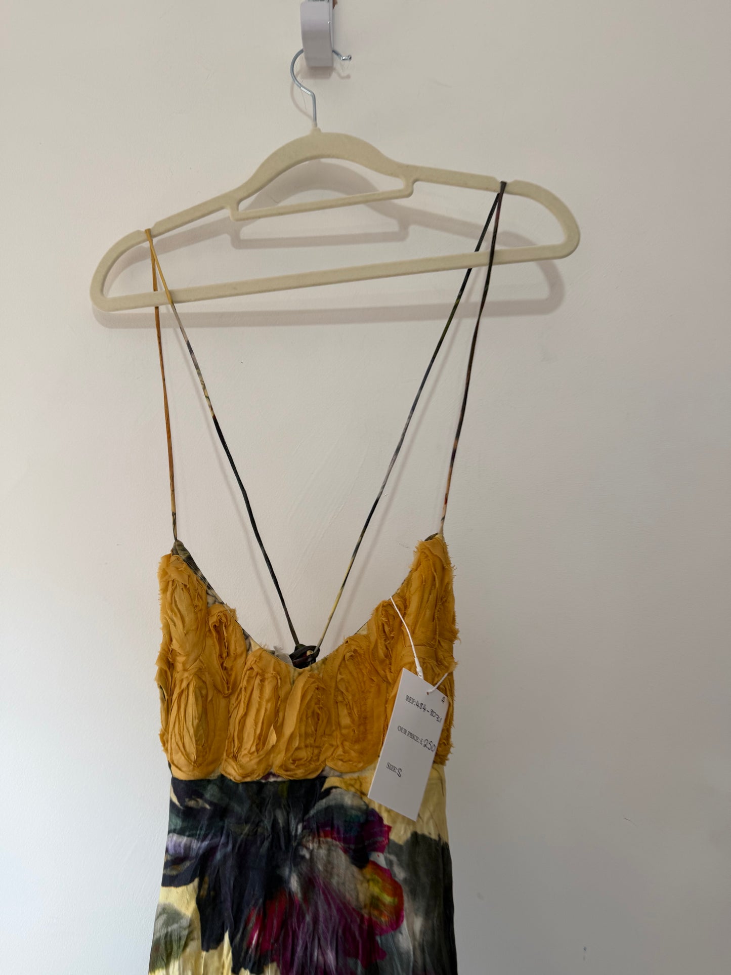 Pre-owned, Multicoloured Silk Designer Dress, Size S