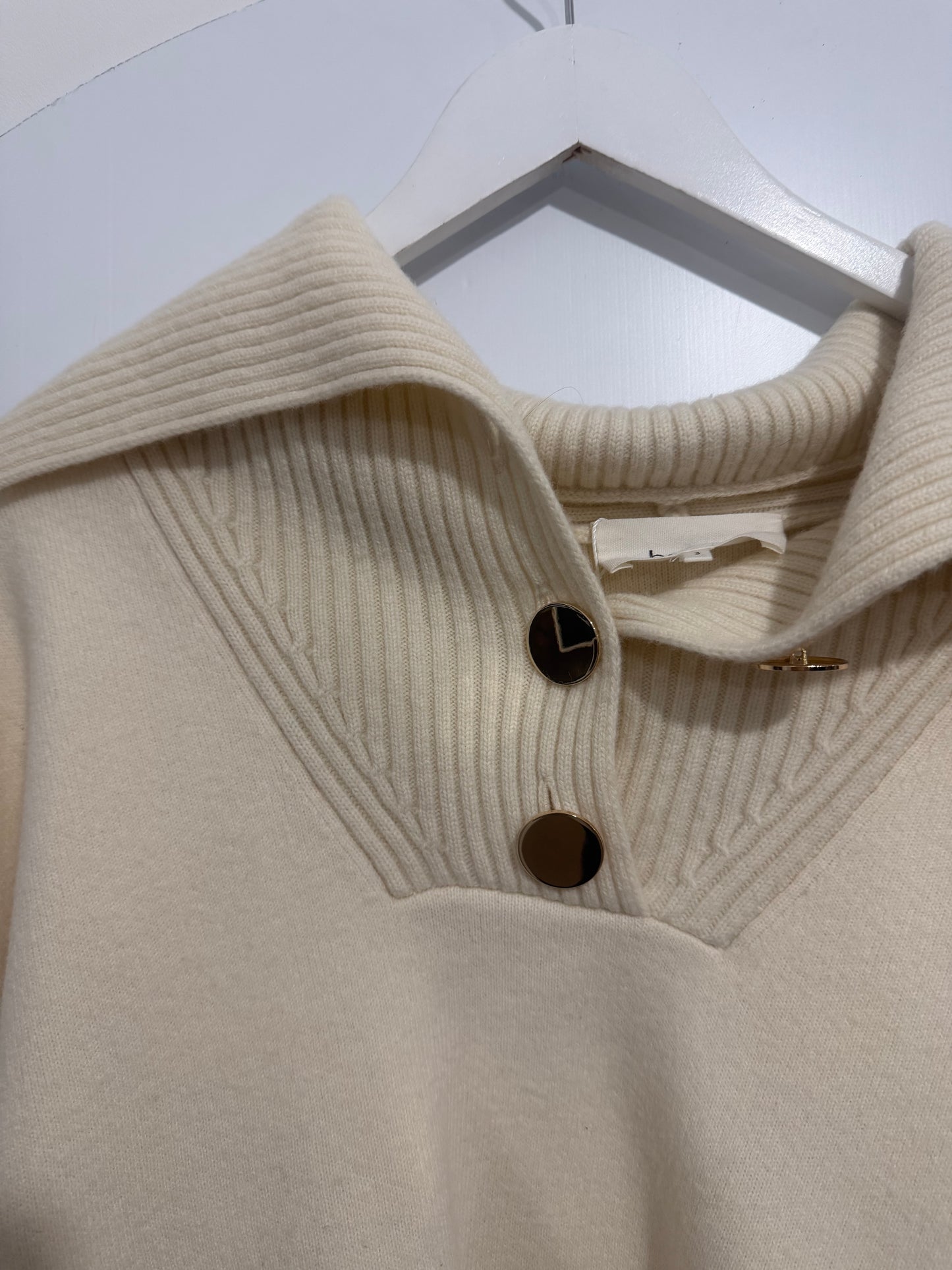 Cream Ba&sh Jumper, Size 3 (Medium, 12-14)
