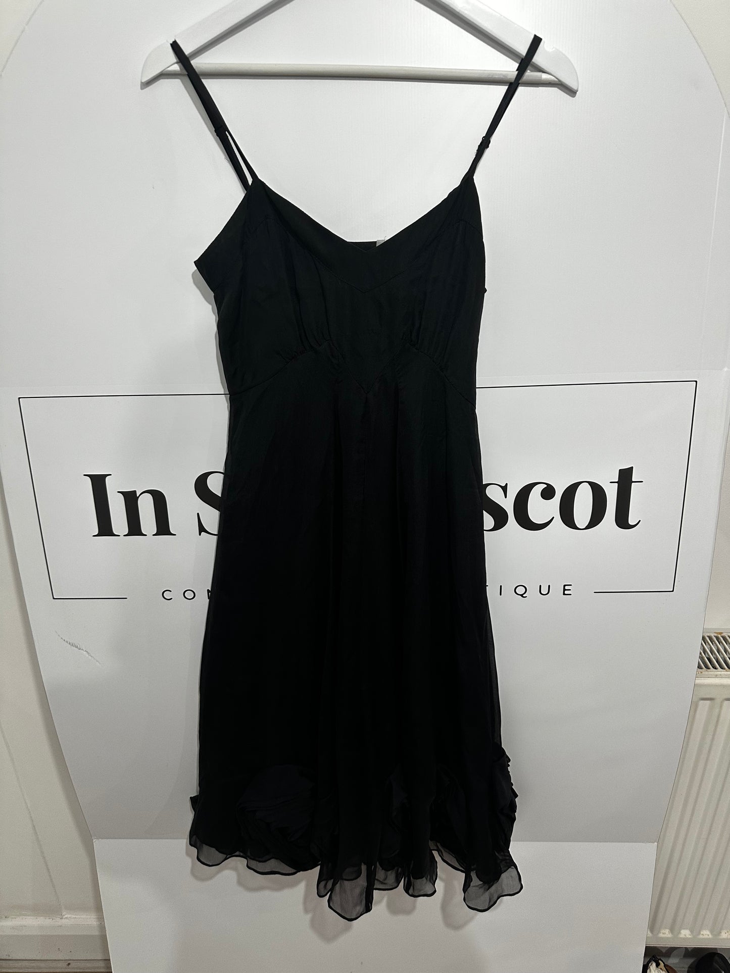 Black Nicole Farhi Dress, Size UK 10