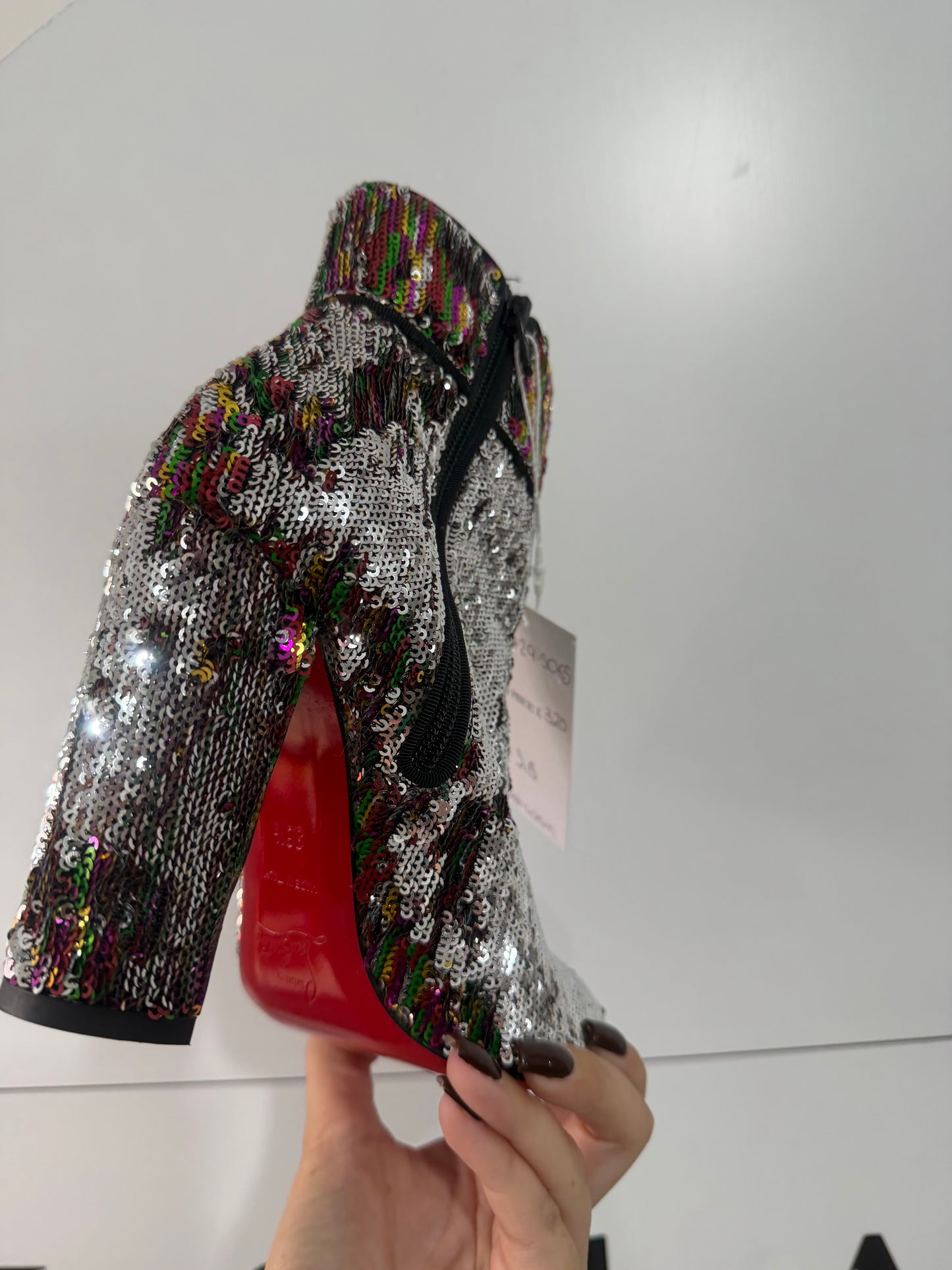 Sequin Christian Louboutin Heeled boots, Size 36.5