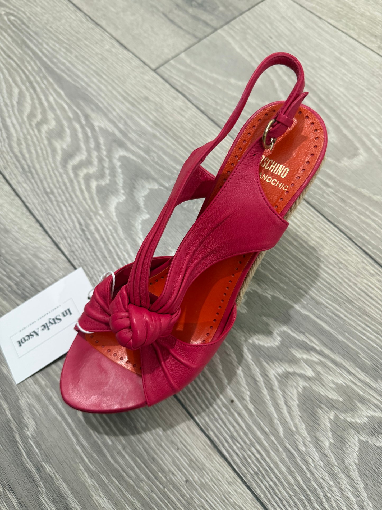 Pink Moschino Cheap and Chic Wedges, Size 38 - UK 5